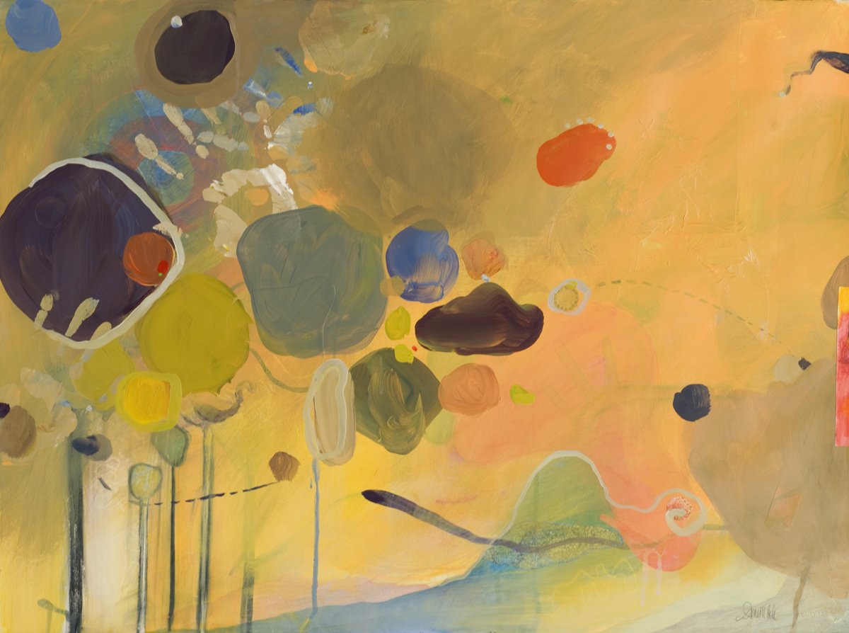 Inside Moments Reflected, 2009
36 x 24 inches, acrylic on paper