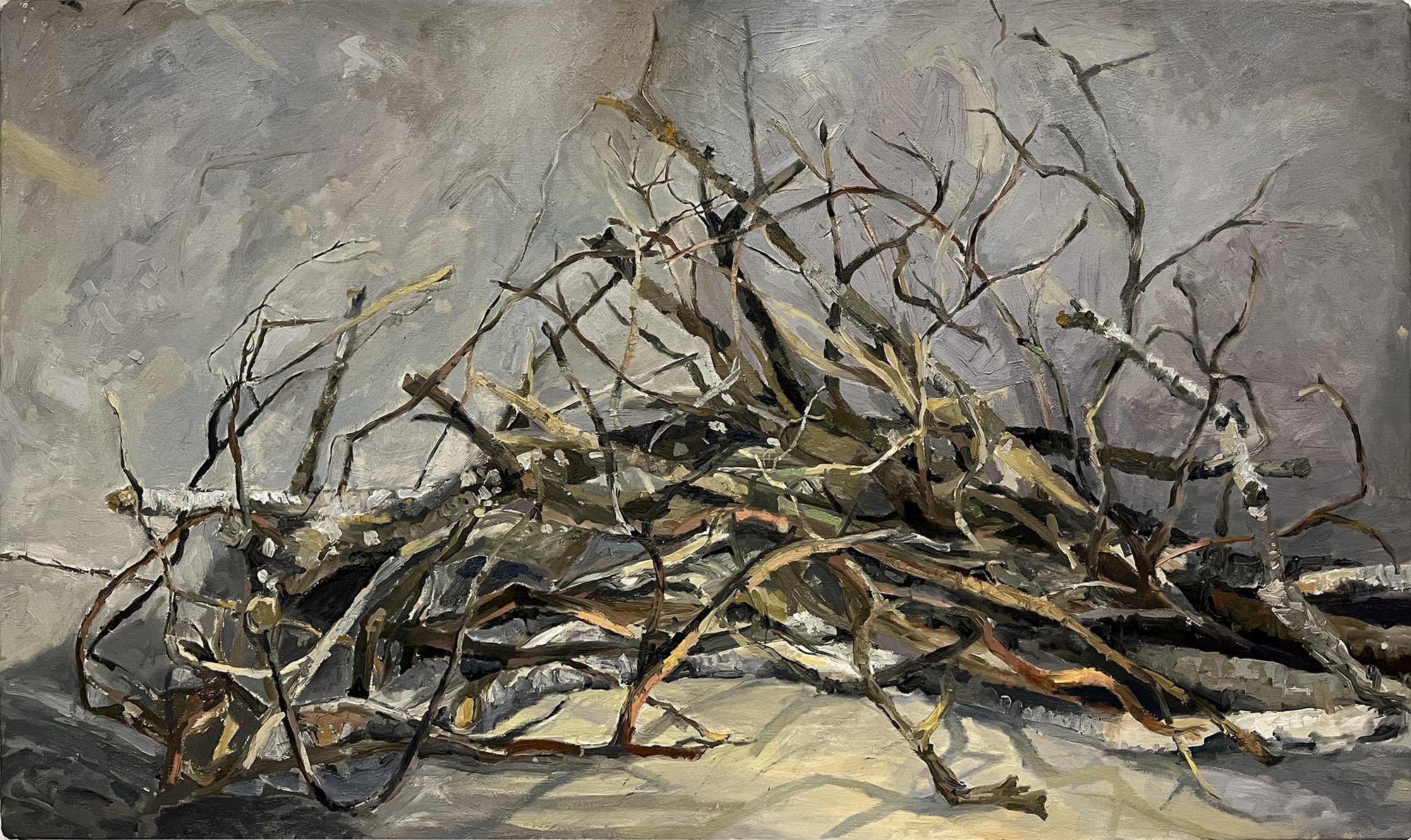 More than a Pile of Sticks, 2023
48 x 24 inches, Oil on canvas