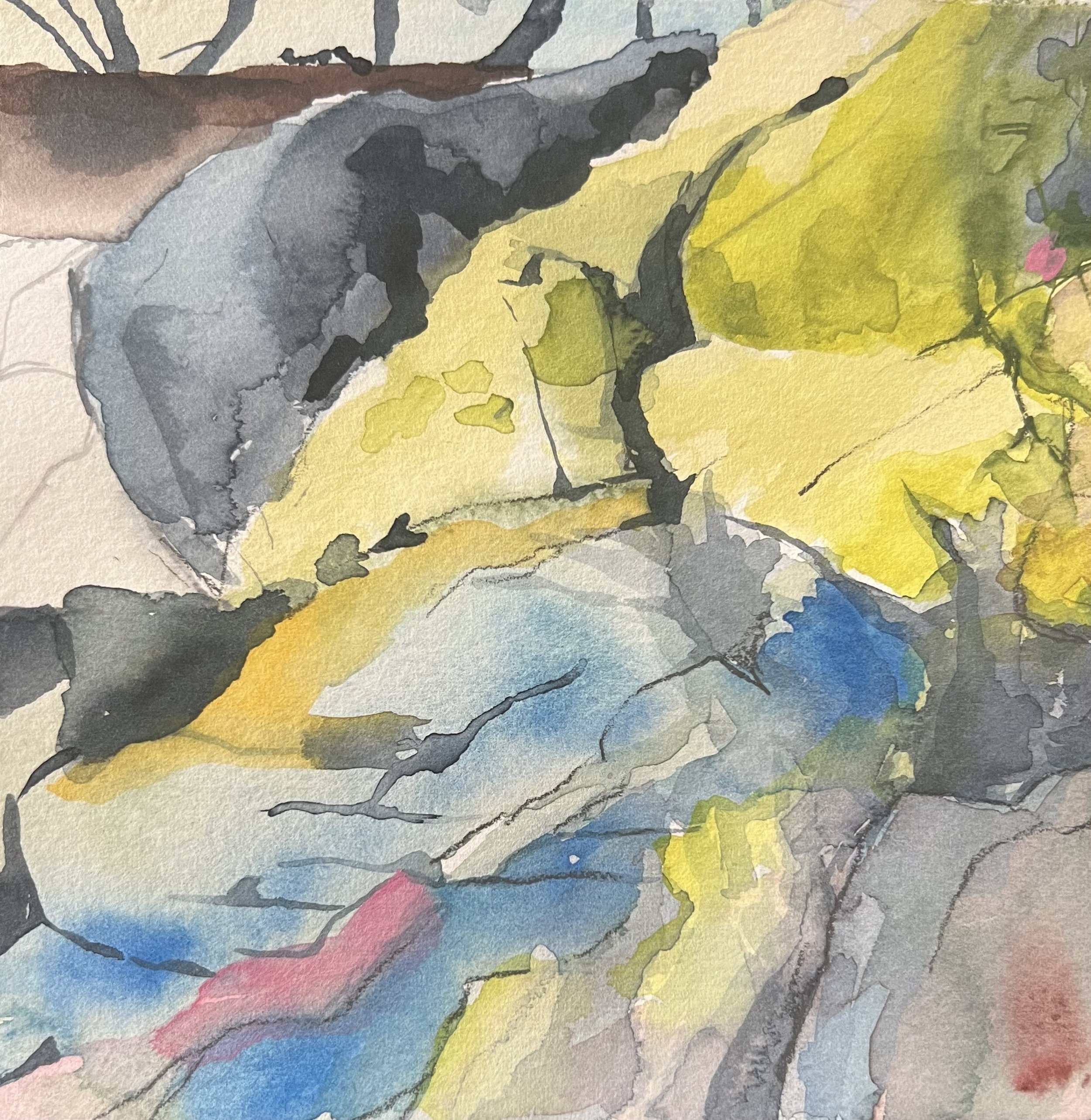 On the Edge, 2025
6 x 6 inches, Watercolor on paper