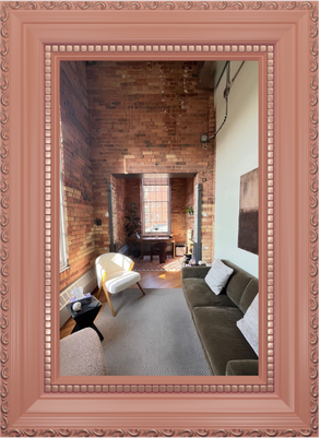 Calm grounding space for therapy in downtown toronto