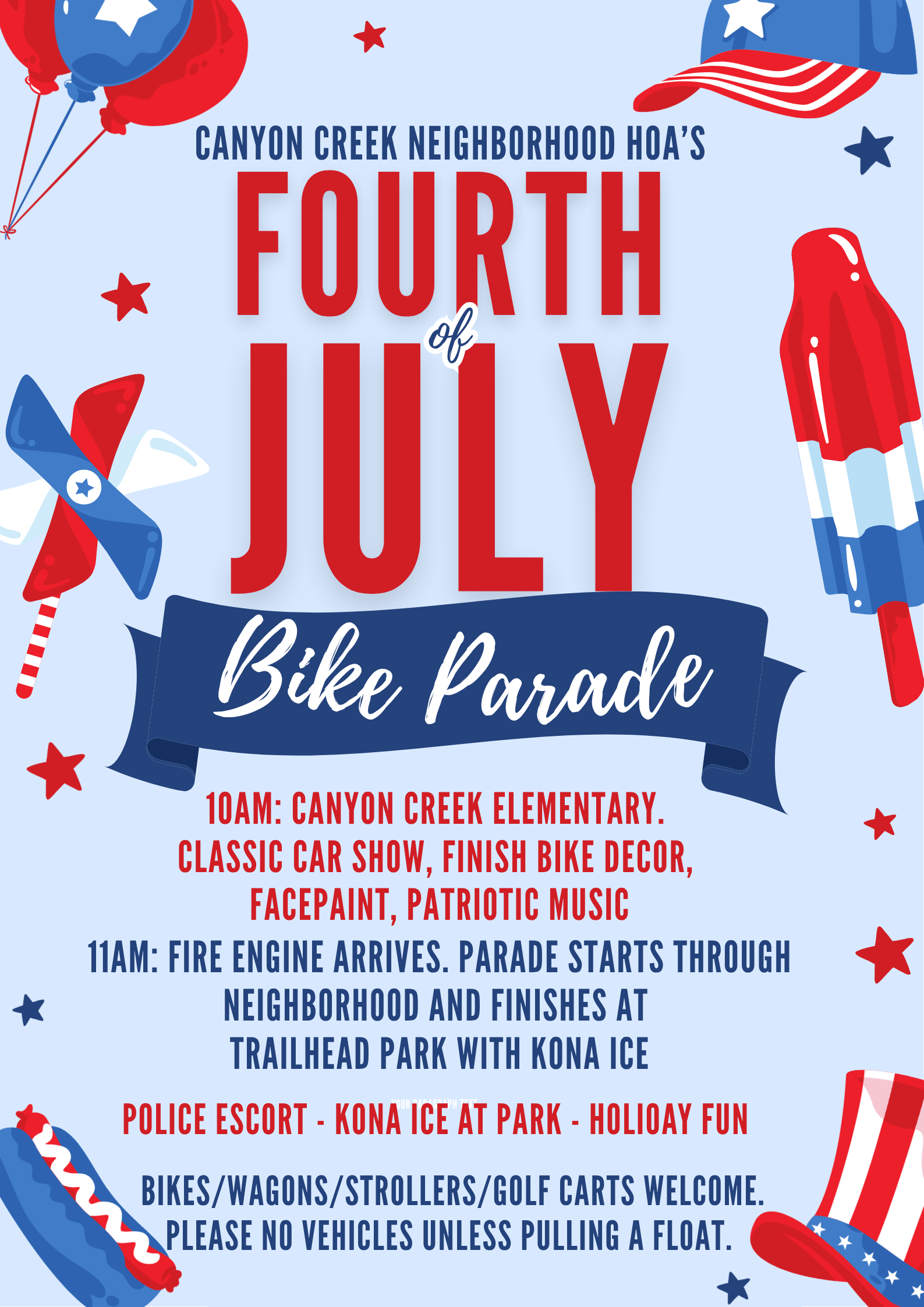4th of July 2026 Bike Parade