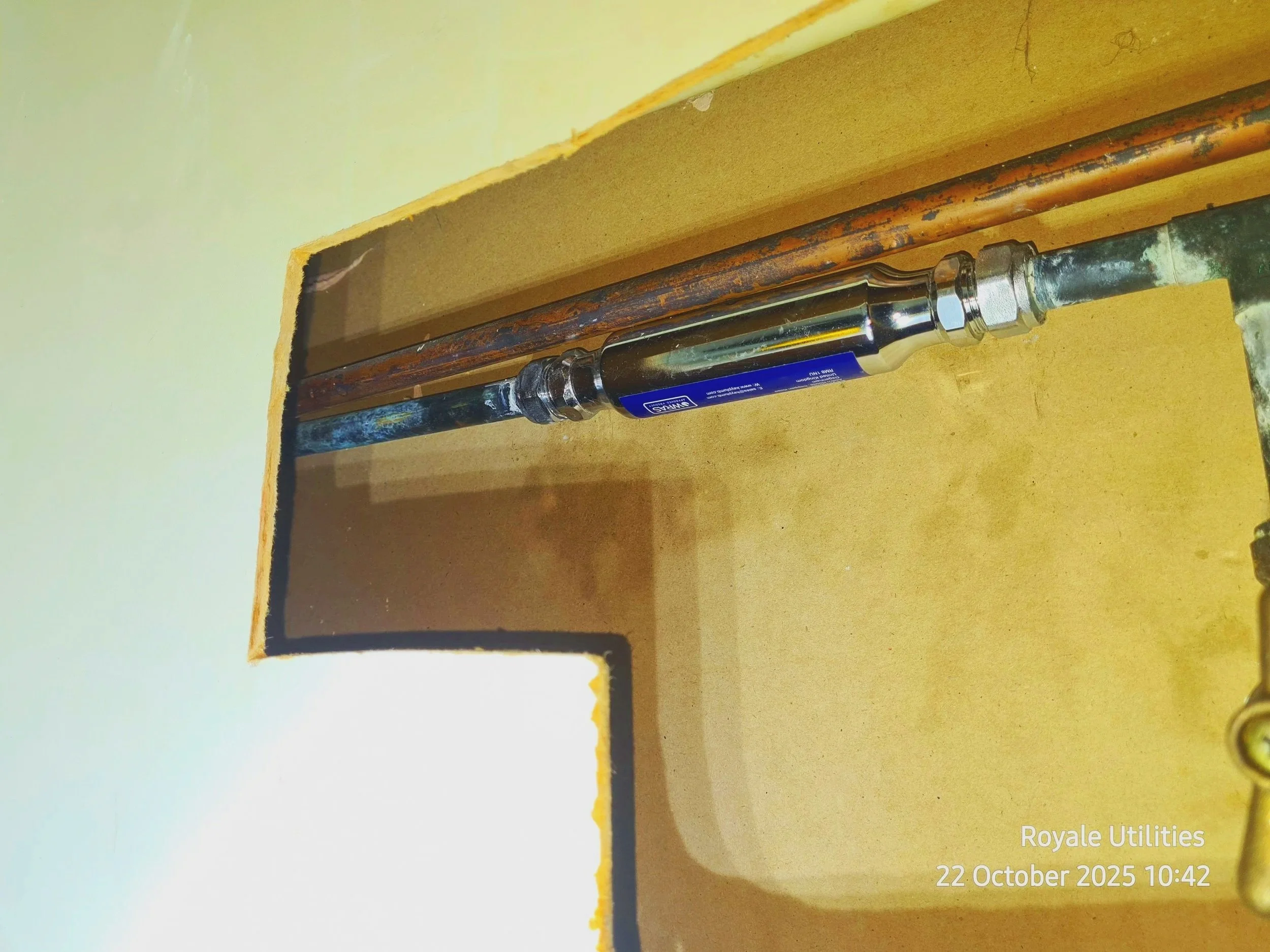 Limescale reducer installation by Royale Utilities Gas Engineer & Plumbing Repairs