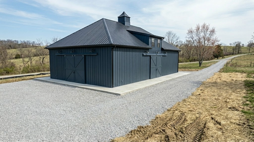 Hip Roof Storage Barn