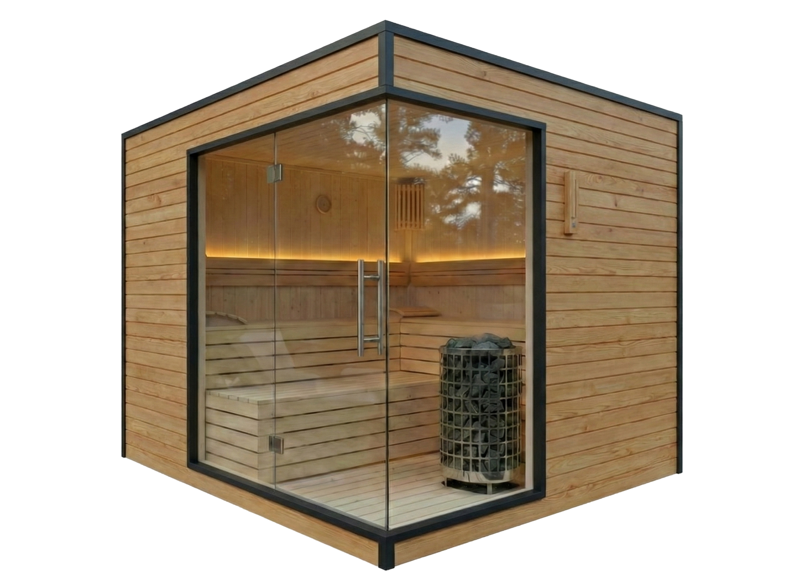 Modern - Clear Stain & Aluminum Trim