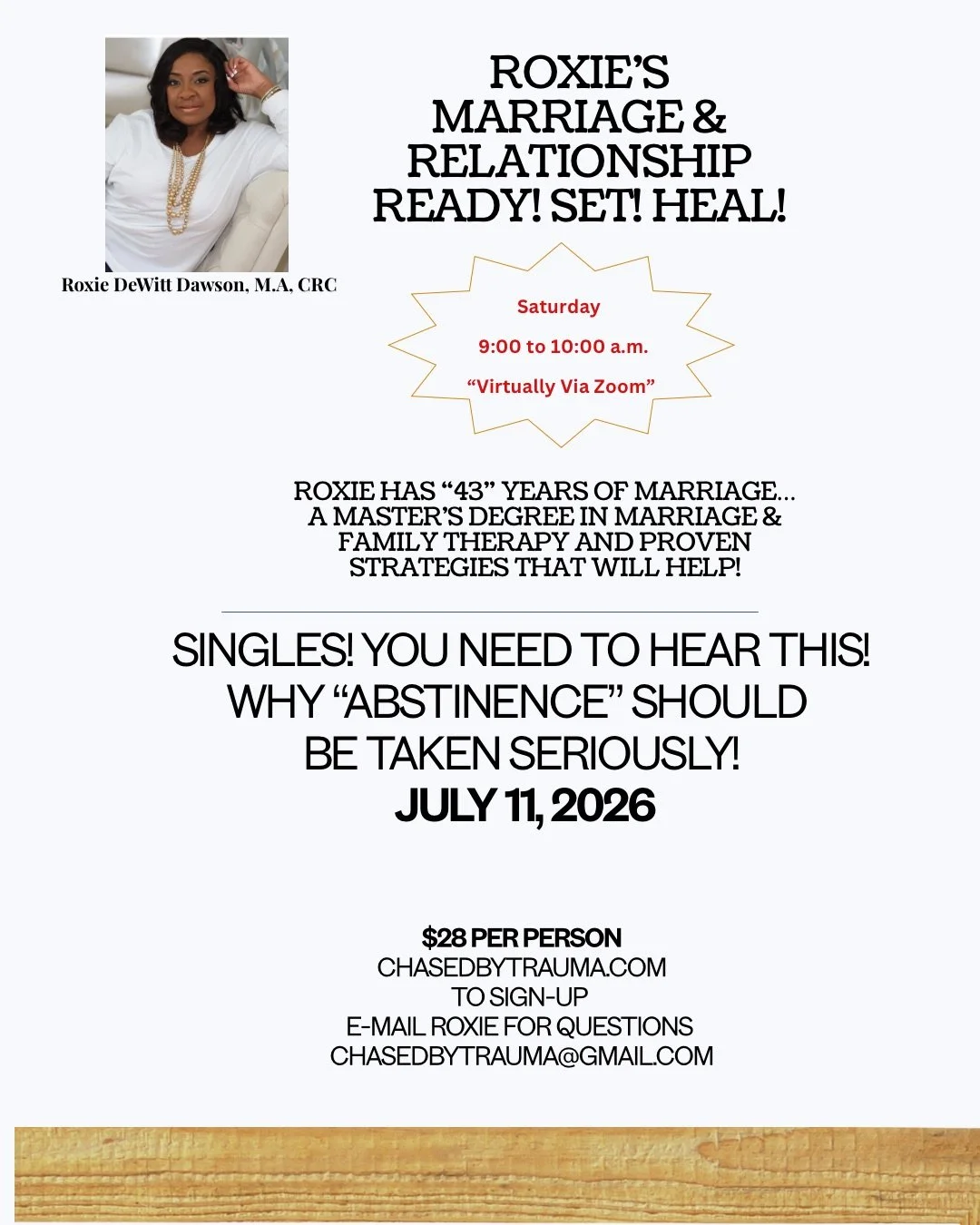 Virtual Marriage & Relationship Class