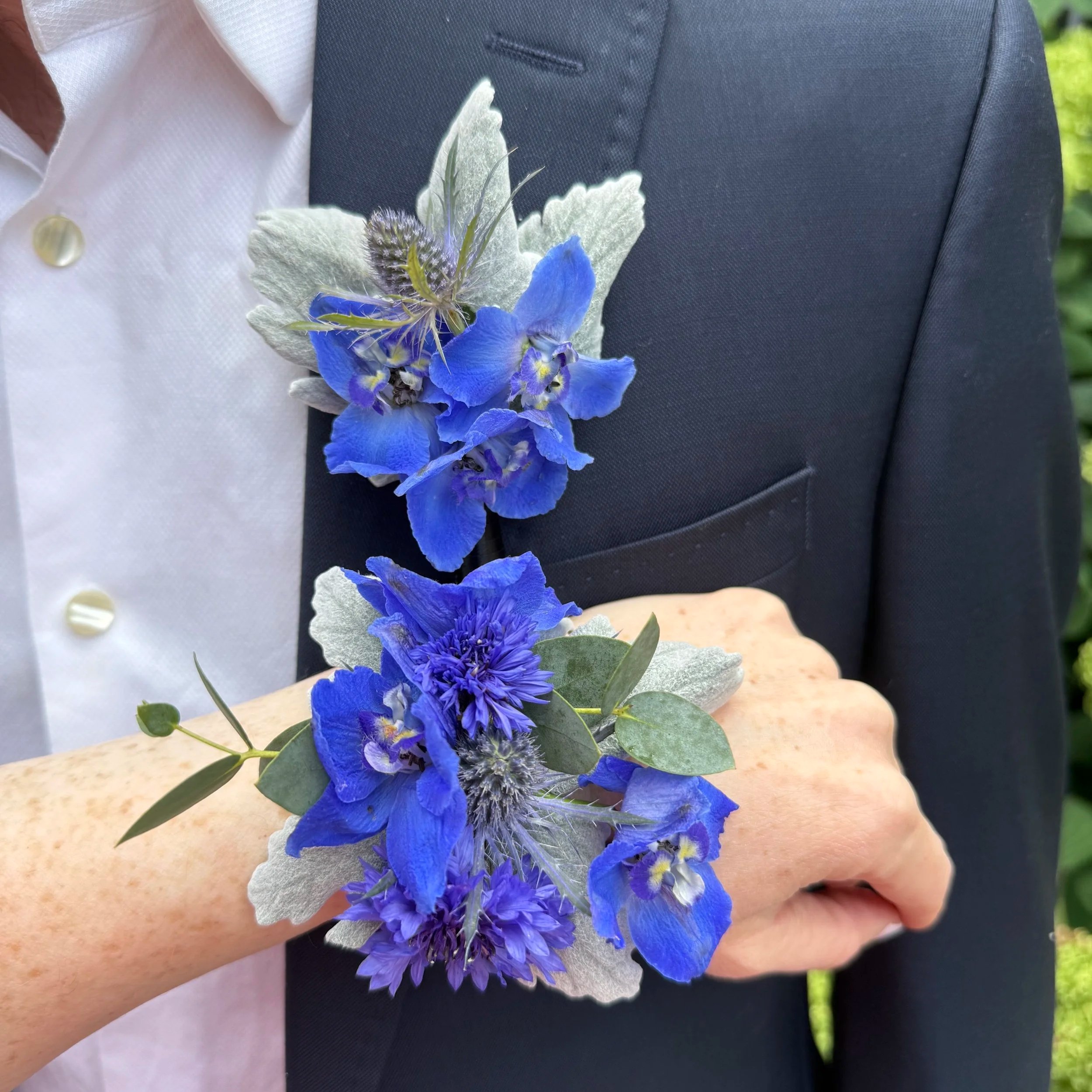 Coordinating Boutonnière and Corsage