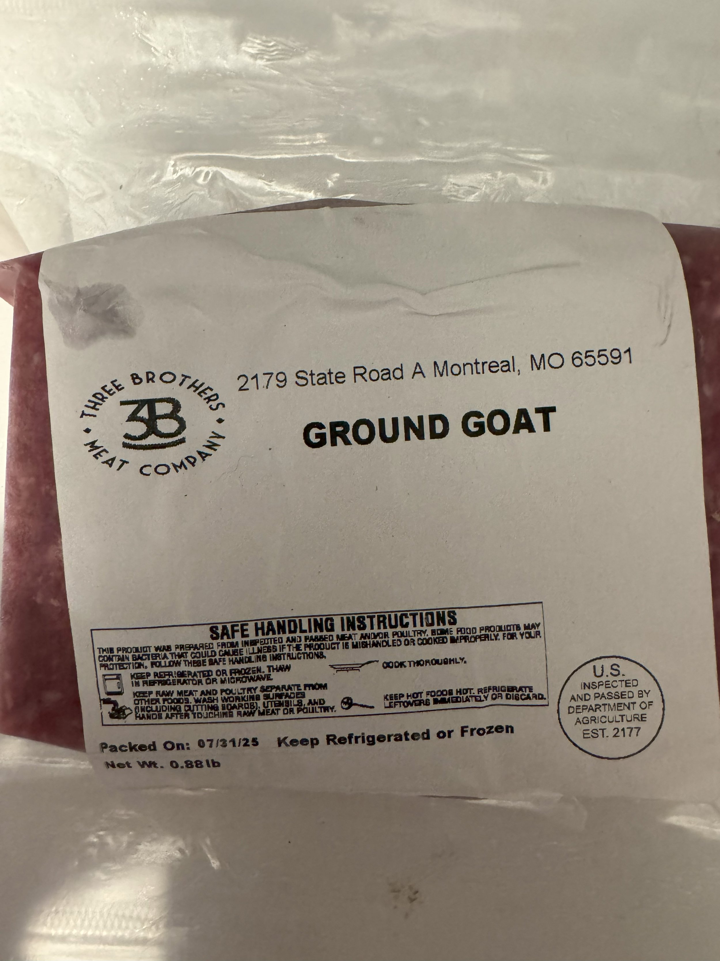 Boer goat meat - ground goat meat