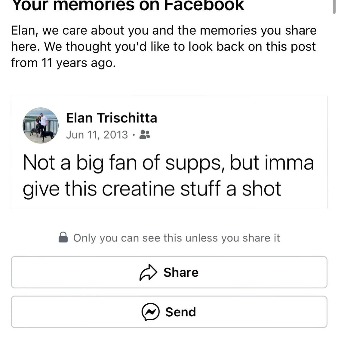 ➡️ Look what popped up from 11 years ago.. No, I didn&rsquo;t have kidney failure. No, I didn&rsquo;t lose my hair (although I&rsquo;m starting to get some grey hairs because life). No, I didn&rsquo;t  just gain water weight. 

🔎 What did happen??

