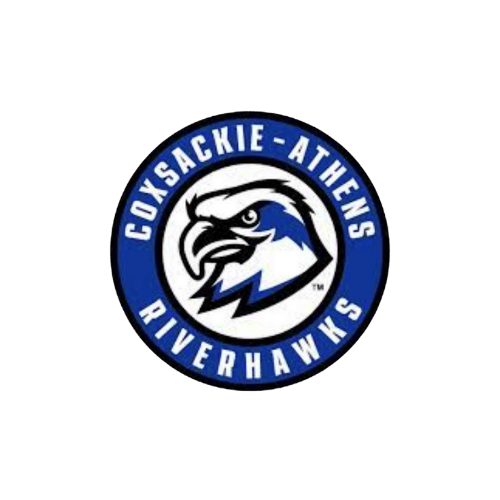 Coxsackie-Athens Riverhawks logo featuring a hawk's head.