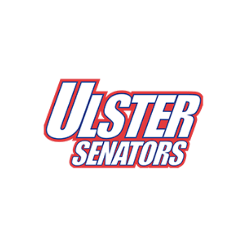 Ulster Senators logo on a green background