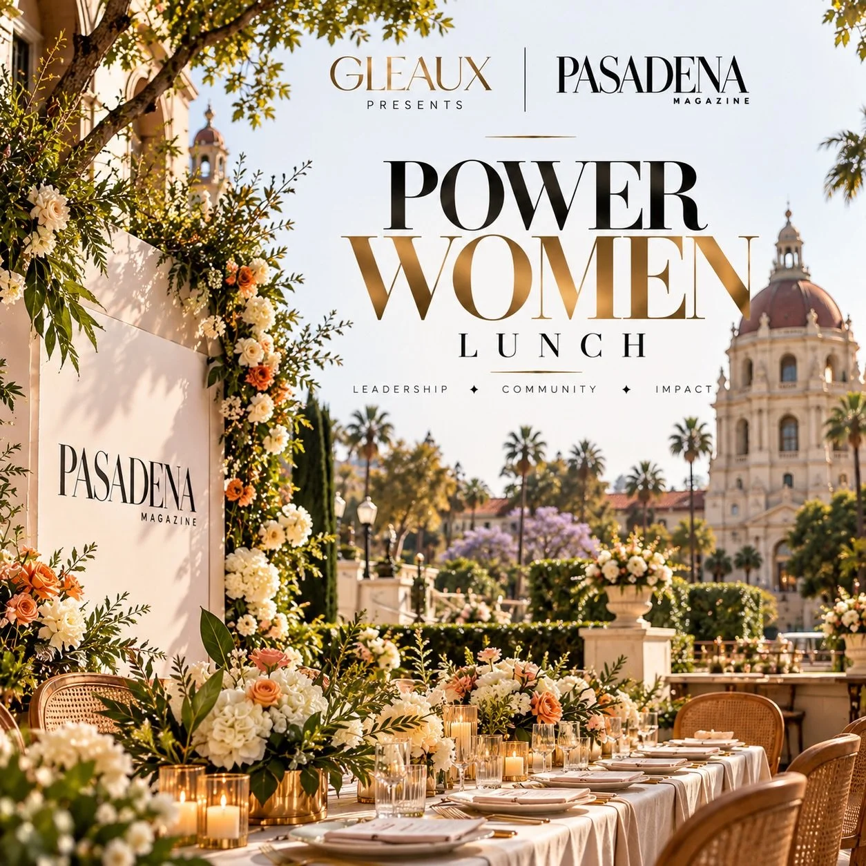 Pasadena Power Women ✨

There&rsquo;s something about Pasadena.

A little old-world elegance. A little California ease. And a remarkable community of women who are shaping what comes next.

I loved bringing Pasadena Magazine&rsquo;s Power Women Lunch
