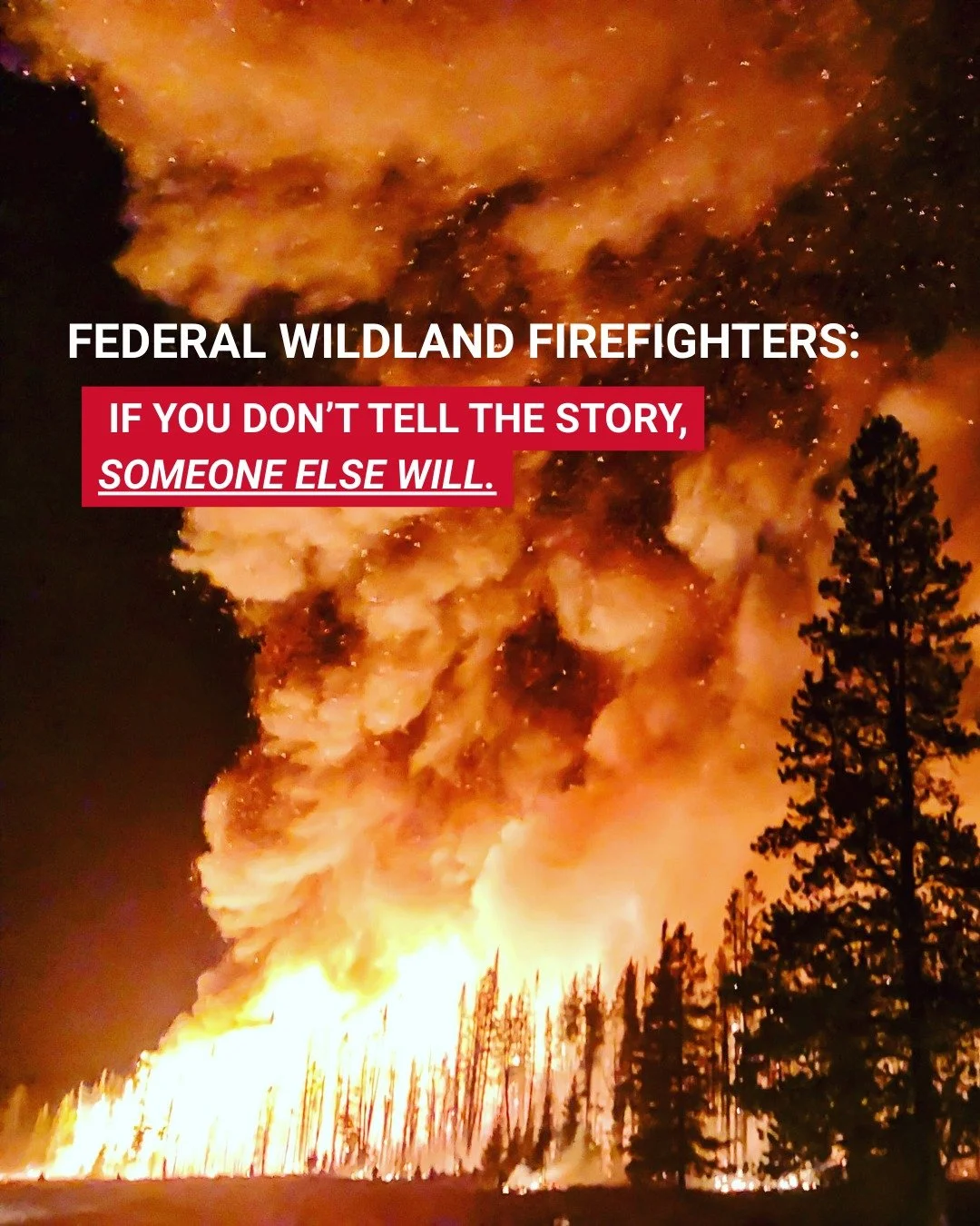 This is one way that you, as a federal wildland firefighter, can use your voice. 

Grassroots Wildland Firefighters and NFFE are collecting anonymous data through a survey to drive advocacy, policy, and public reporting on the workforce.

This survey