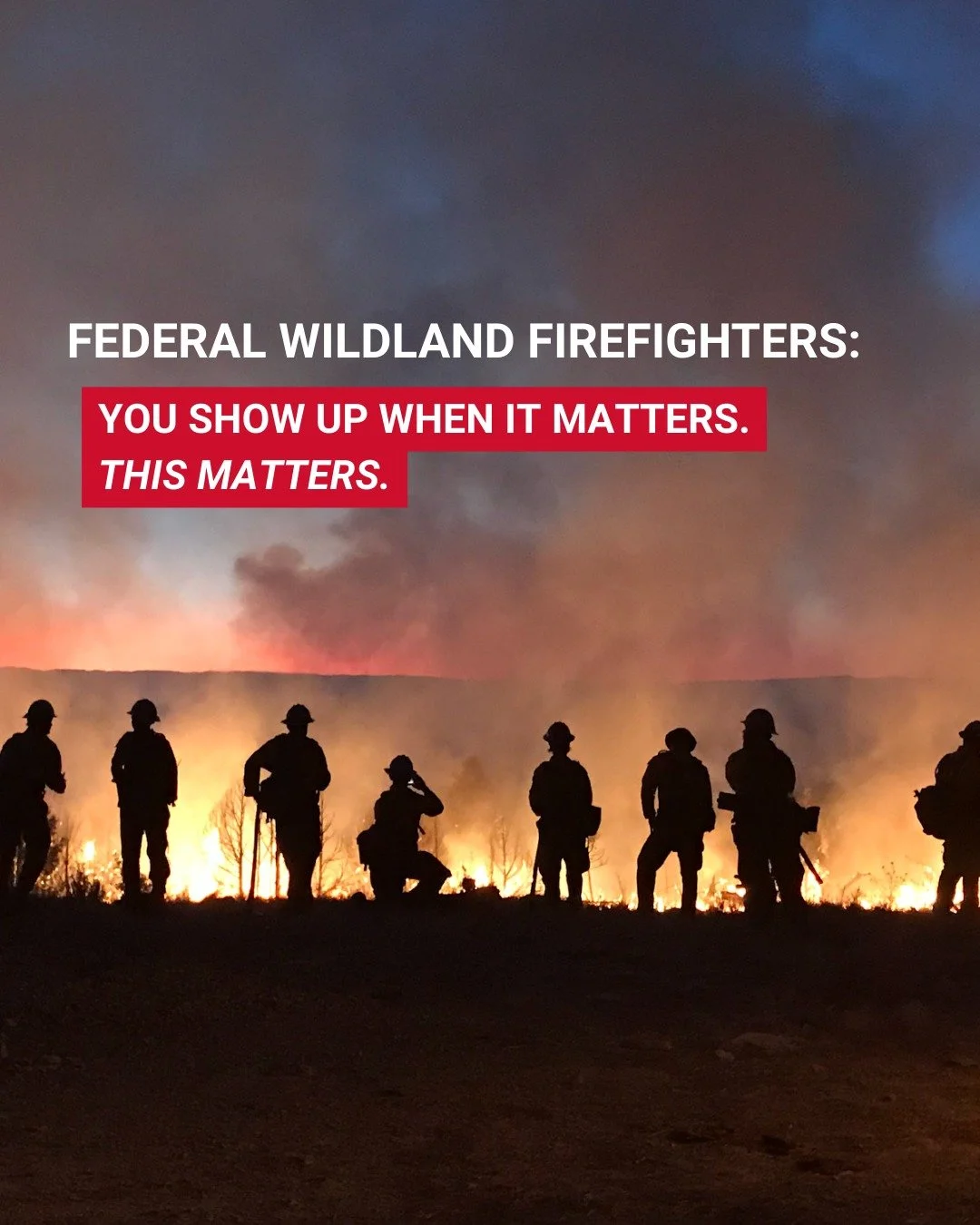 SURVEY CLOSING: This is the last chance for you to step forward and use your voice as a federal wildland firefighter.

Grassroots Wildland Firefighters and NFFE are collecting anonymous data through a survey to drive advocacy, policy, and public repo