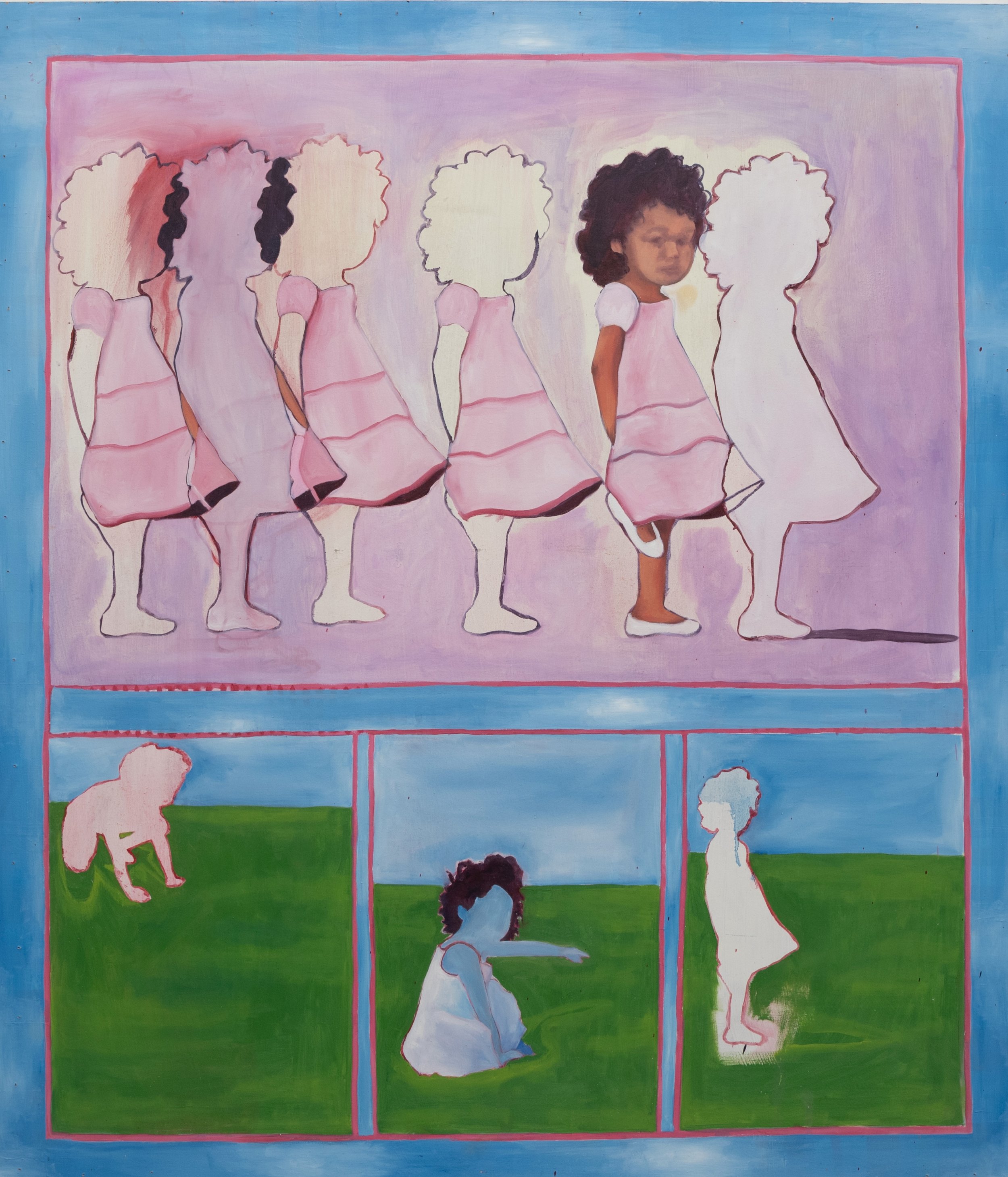 Untitled, oil on board, 2024