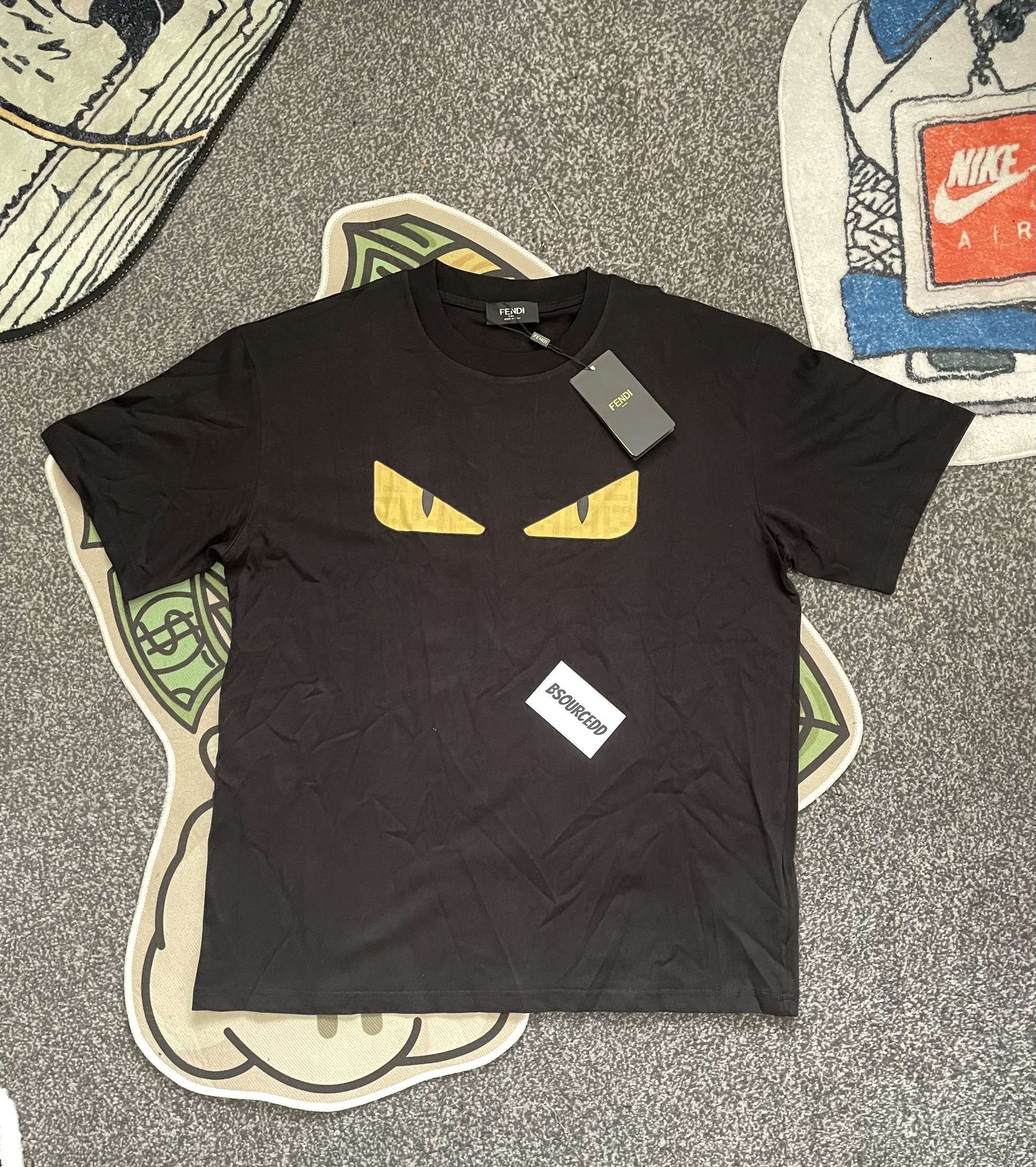 Fendi โMonster Eyesโ Tee โblackโ