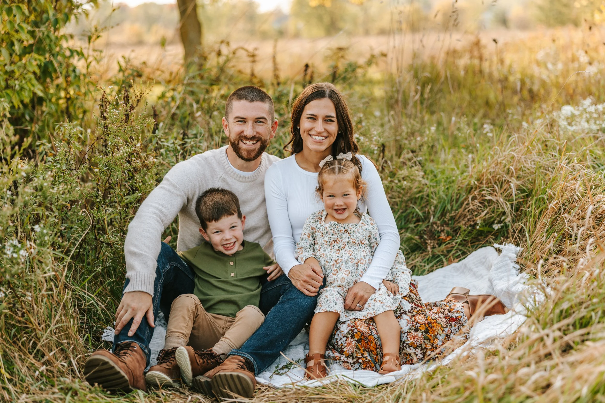 Christian financial advisor in Grand Rapids, Michigan with his family