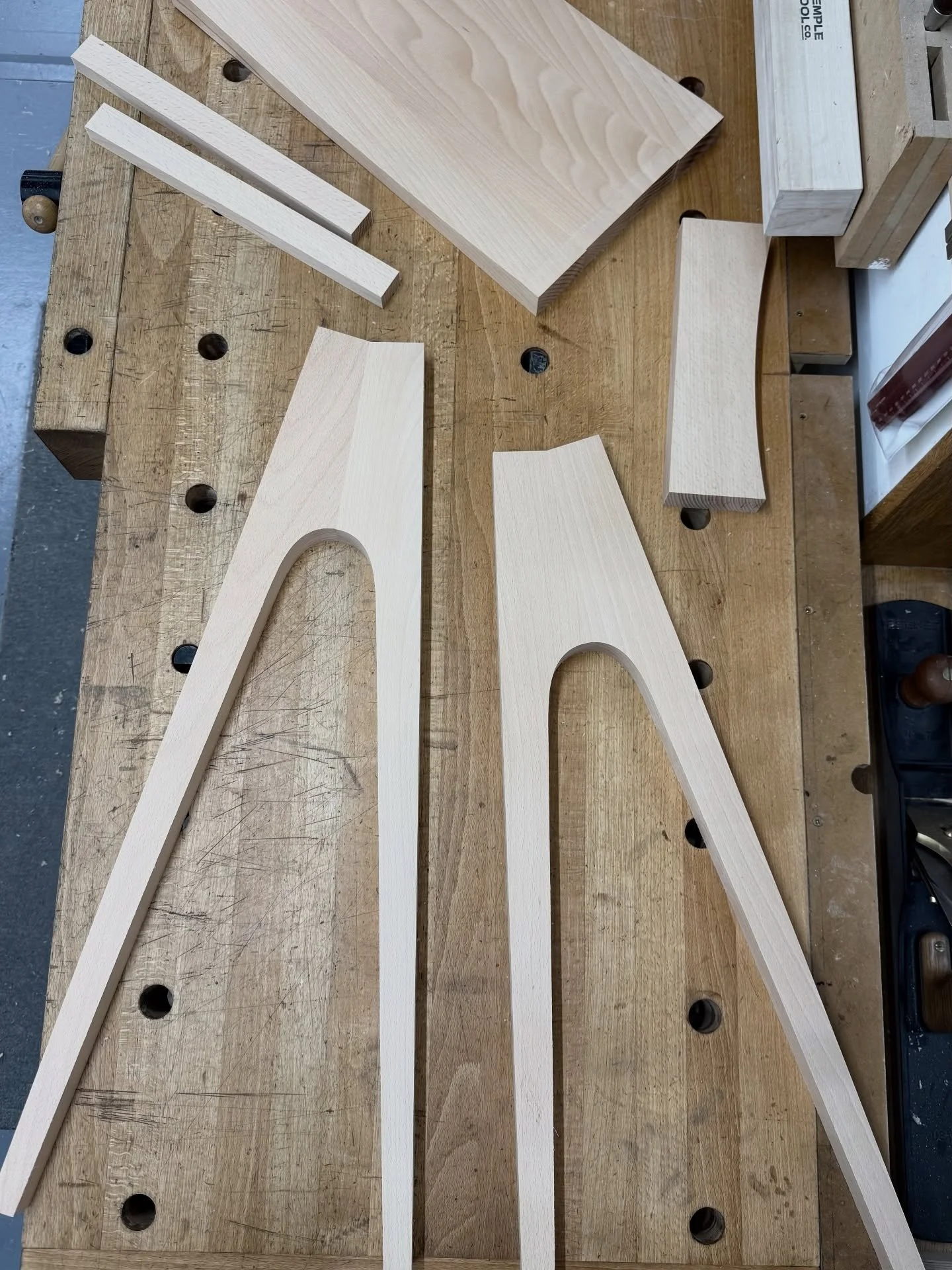 Sneak peek of the stool project we recently kicked off! 

If all goes according to plan, within a few days I should be able to share some final shots of the finished wall cabinet we&rsquo;ve been working on for the past few weeks.
.
.
.
.
.
.
.
#wood