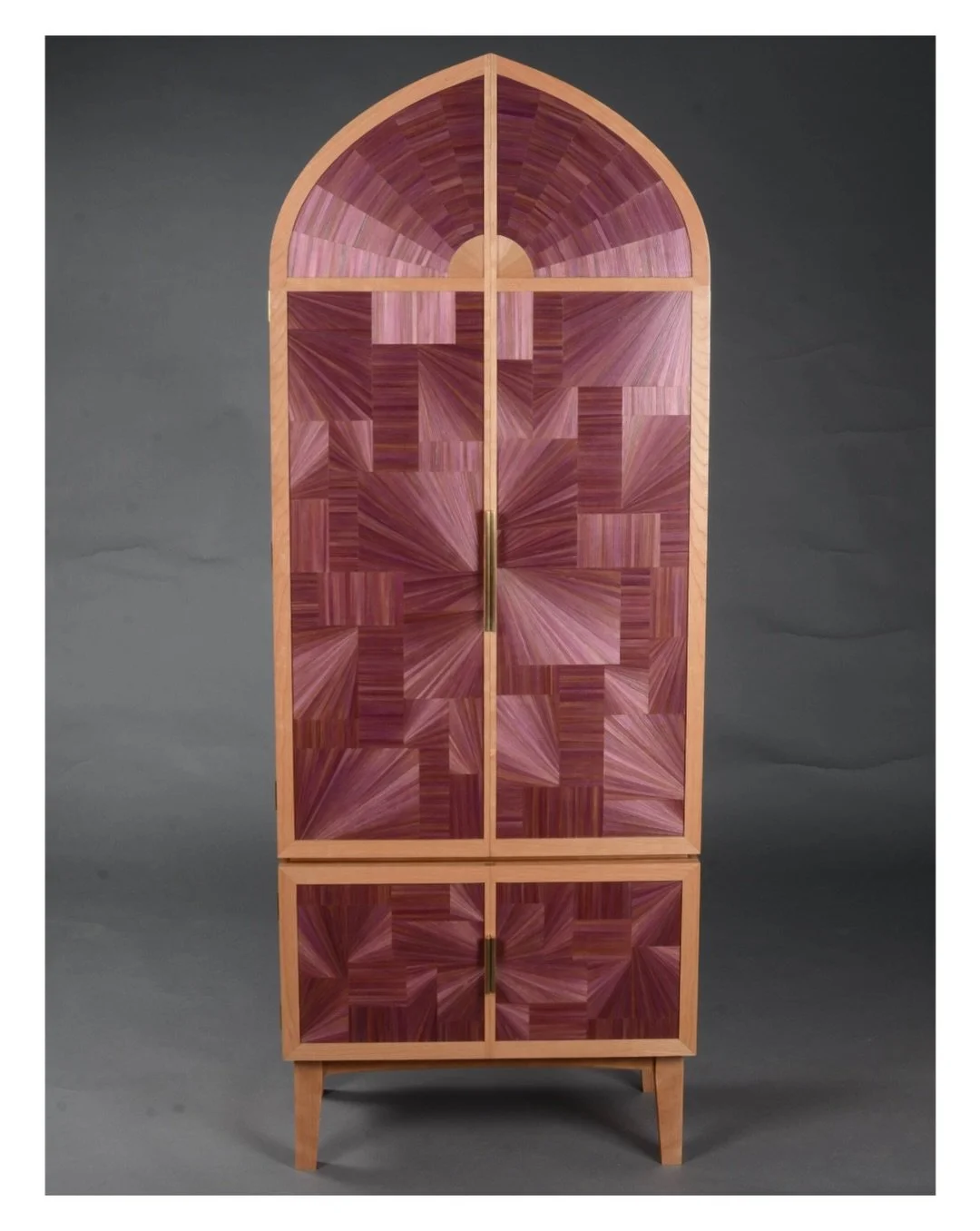 Introducing the Communion Bar Cabinet. I&rsquo;ve long thought that cathedrals are some of the best representations of human creativity and artistry ever constructed. For this project, I wanted to pay homage to one of their most striking features, st