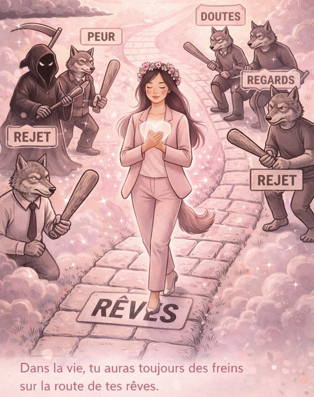 😢 Malgr&eacute; les doutes, Malgr&eacute; la peur, Malgr&eacute; les temp&ecirc;tes ext&eacute;rieures que tu ne contr&ocirc;les pas.

Ce qui fera la diff&eacute;rence, ce n&rsquo;est pas ce qui se passe autour de toi. 

c&rsquo;est la solidit&eacut