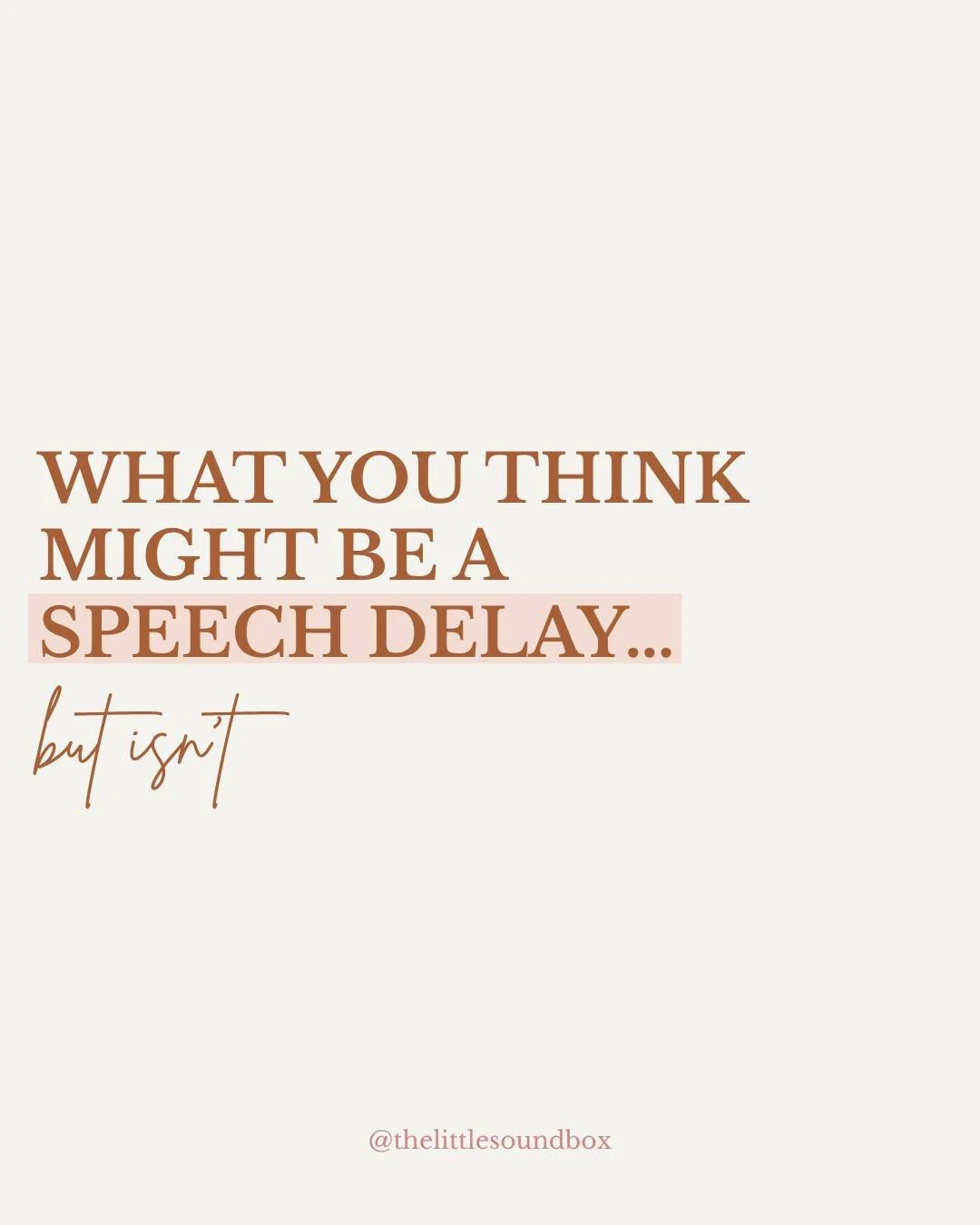 Think your child has a speech delay? 

Let&rsquo;s clear up some common myths. Not all signs mean there&rsquo;s a delay&mdash;but knowing what&rsquo;s typical is key. 

Early info leads to early support! 💬✨

#pediatricspeechtherapy #speechtherapy #c