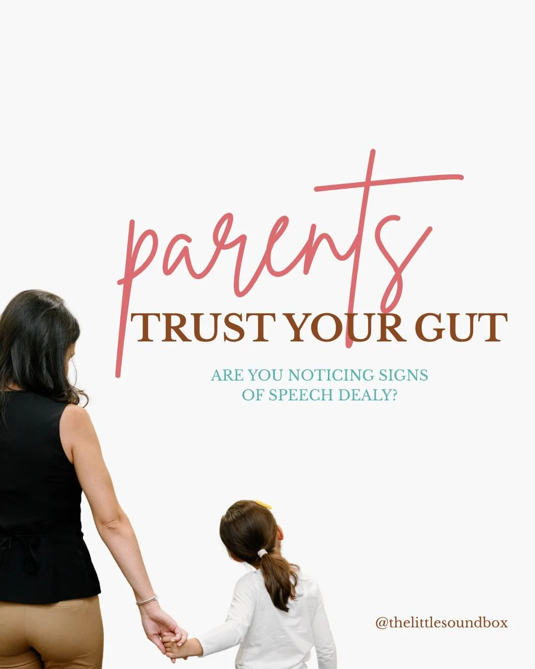 You know your child better than anyone. If something feels off, even if you cannot fully explain it, that instinct matters! 💗

You are your child&rsquo;s number one support and advocate. If you think your child may be experiencing a speech delay, do