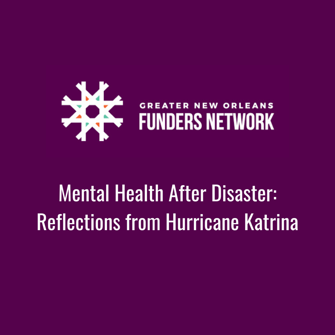 Mental Health After Disaster: Reflections from Hurricane Katrina
