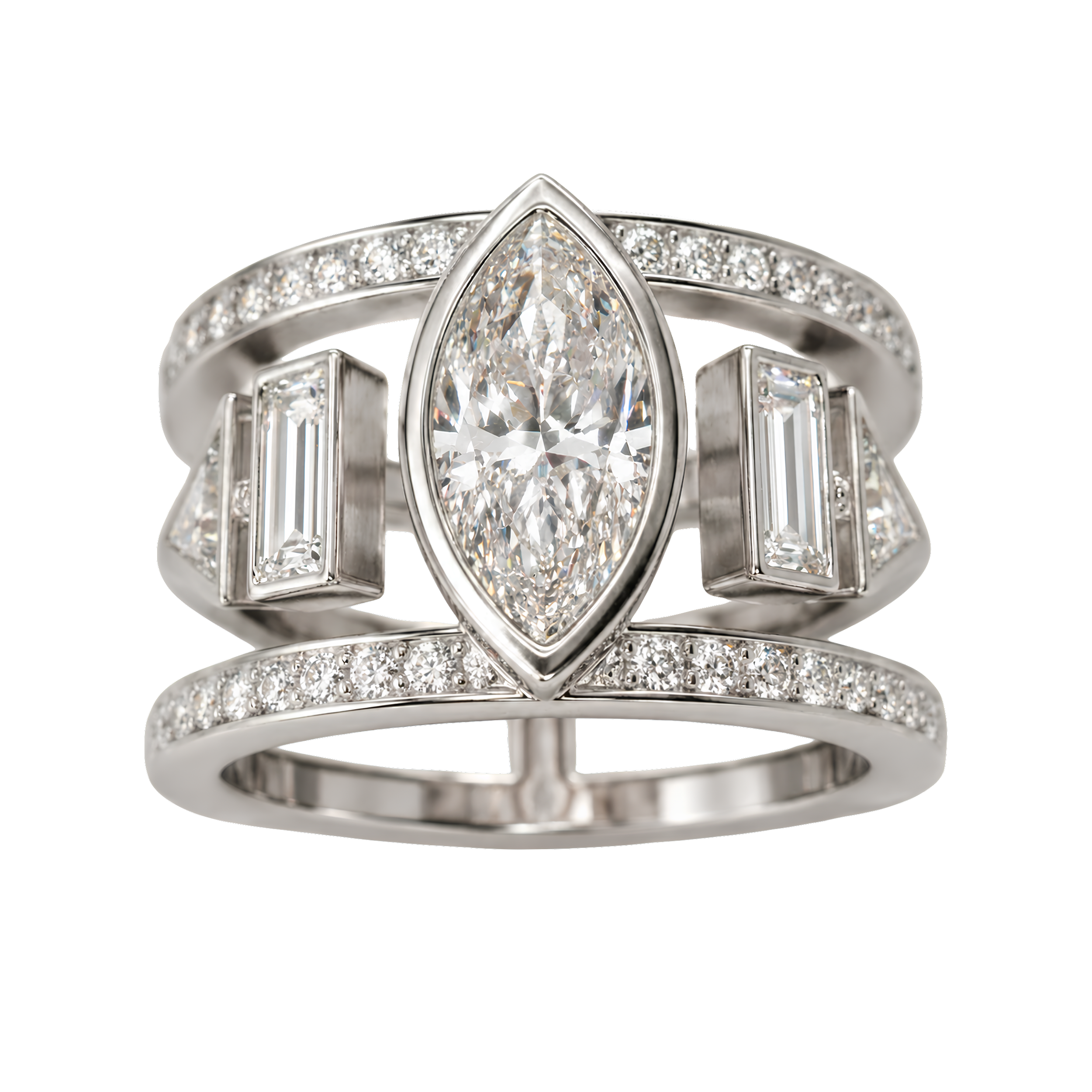 Bague Dalide ornée de diamants de la maison O Marès