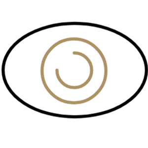 Black envelope with a gold-colored circular logo containing a stylized letter 'D' on a beige background.