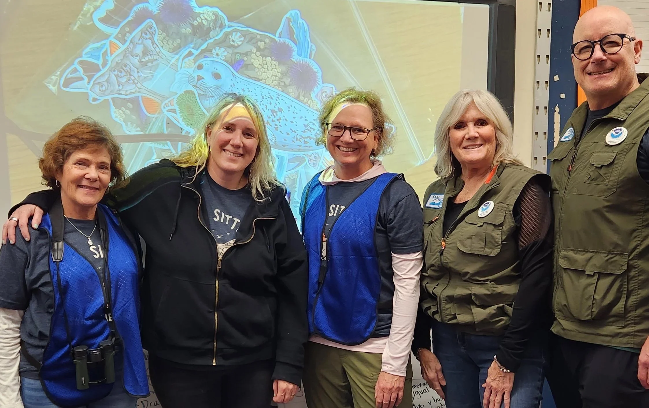 Seal Sitters in the classroom