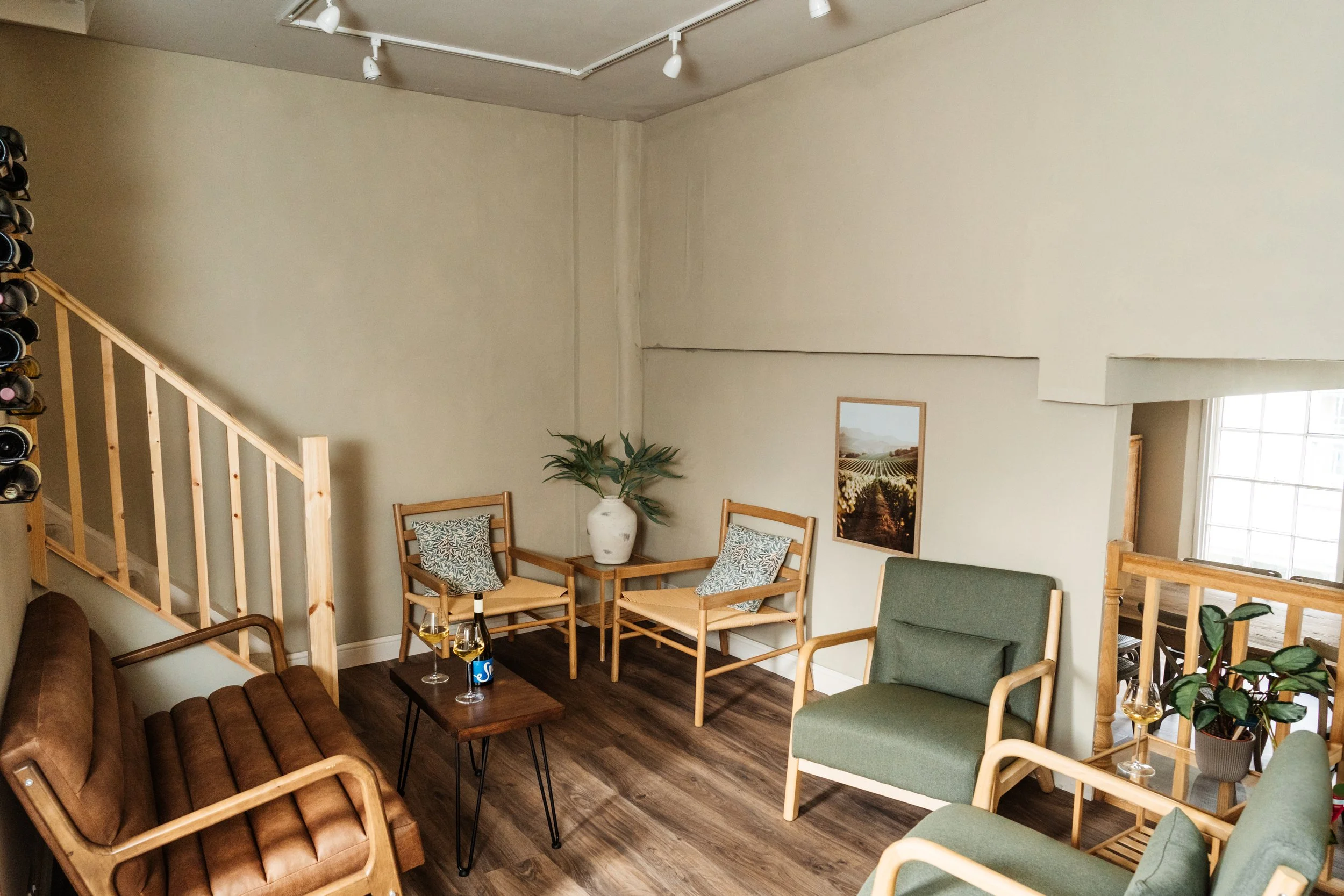 Upstairs seating