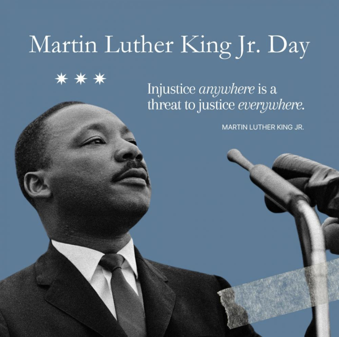 NO CLASSES for Martin Luther King Jr Day
