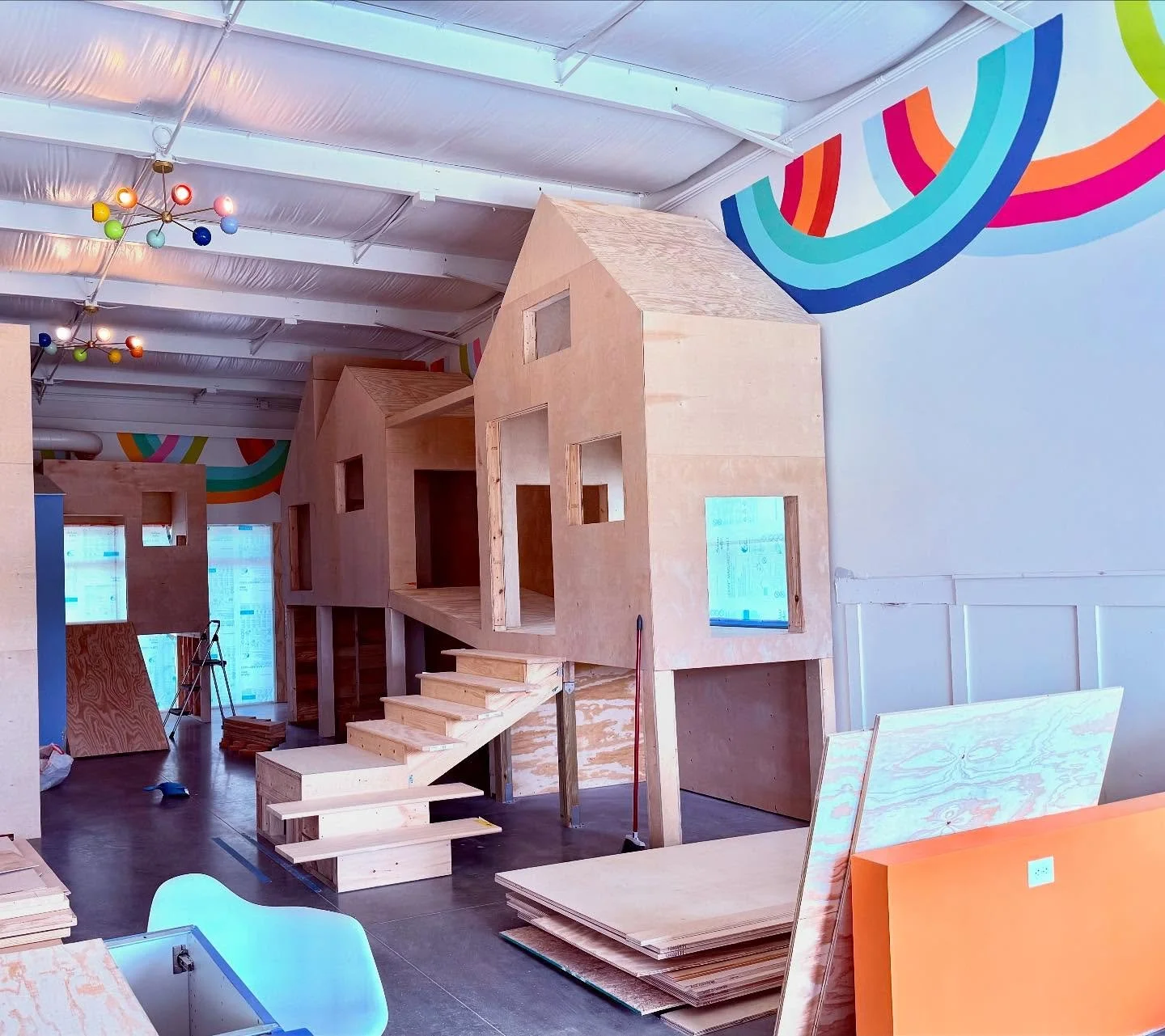 Our amazing carpenter and his team have been working literally around the clock to bring this dream play and therapy space to life. Every detail of this buildout has been thoughtfully crafted with safety at the forefront &mdash; from collaborating wi