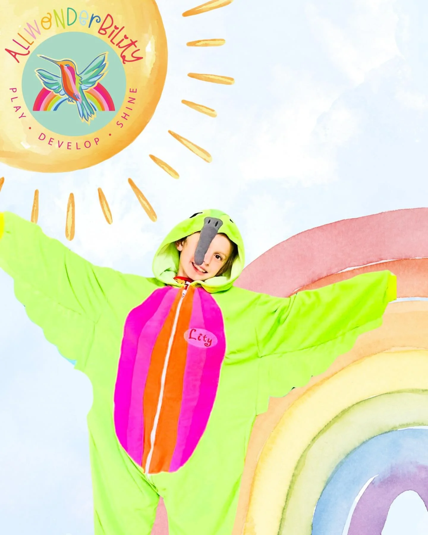 Meet Lity, our mascot for AllwonderBILITY! 

Just like a little hummingbird taking flight, Lity represents the wonder, joy, and strength in every child we serve. 

Our crew is underway on the build-out, and all the fun is starting to roll in&mdash;fr
