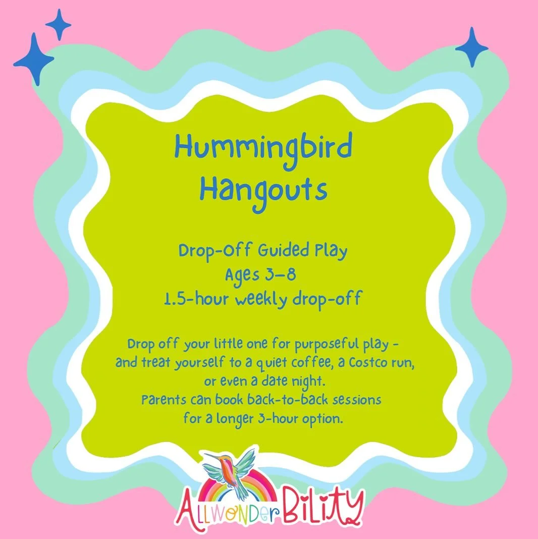 ✨ Introducing Hummingbird Hangouts ✨
A 90-minute weekly drop-off play experience for children ages 3&ndash;8!
With guided movement, obstacle courses, sensory play, art, music, story time, and social-emotional enrichment &mdash; it&rsquo;s where play 