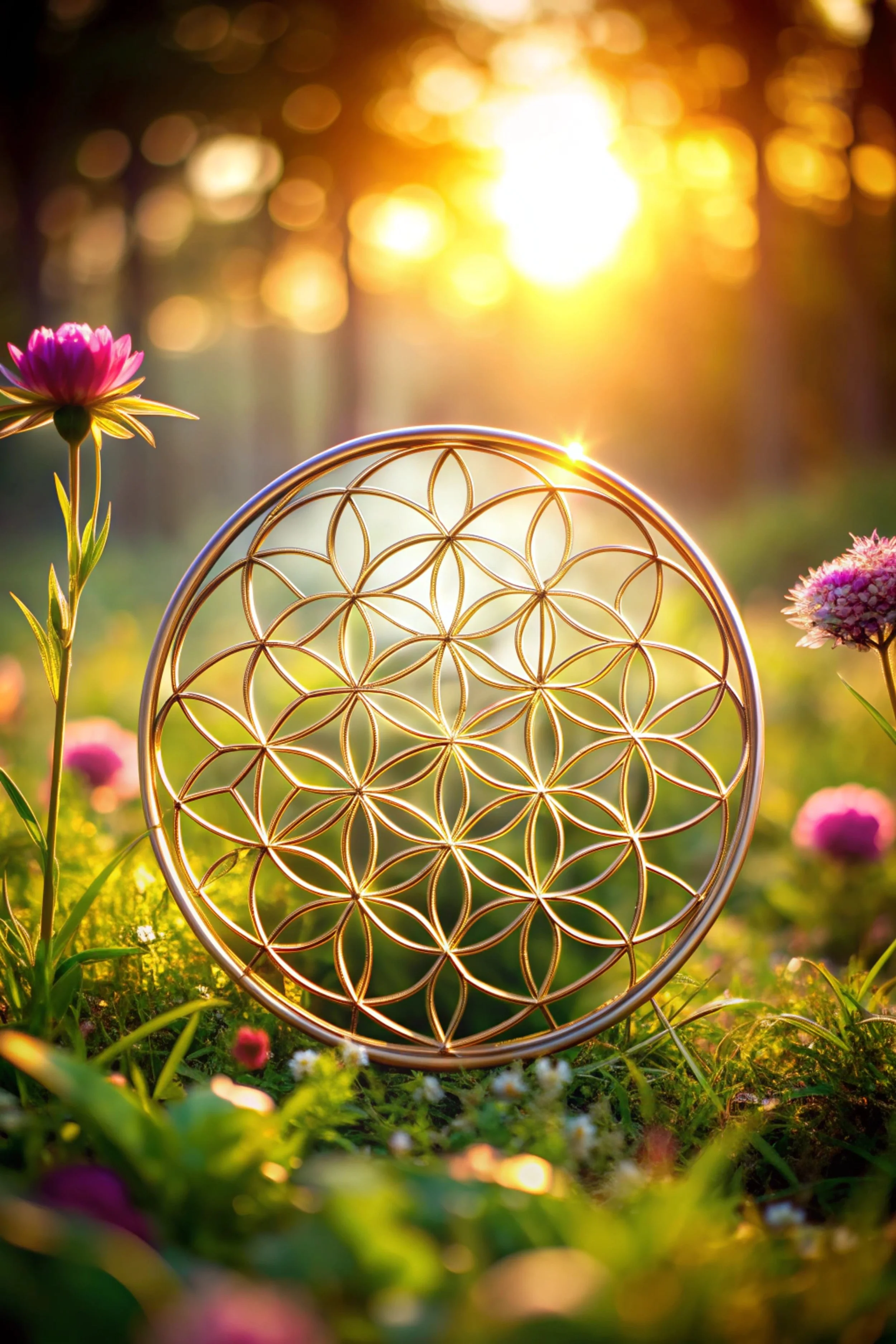Sacred geometry- the Flower of Life.