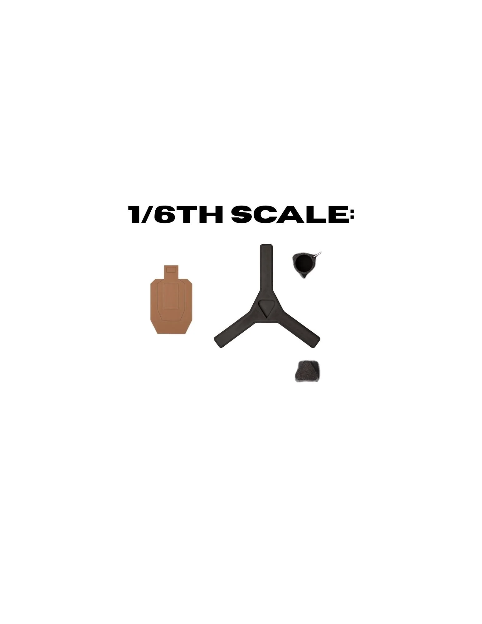 MiniPack Bundle - USPSA Silhouette - 1/6 Scale MADE TO ORDER