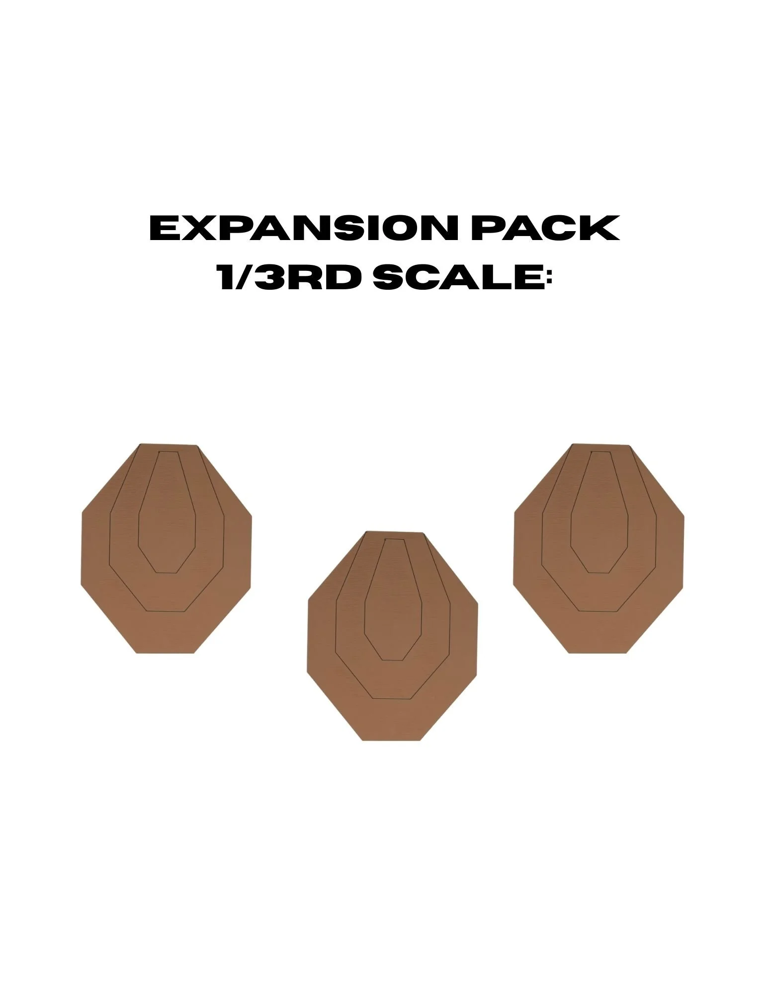 3X Expansion Pack IPSC/USPSA Classic Target - 3rd Scale