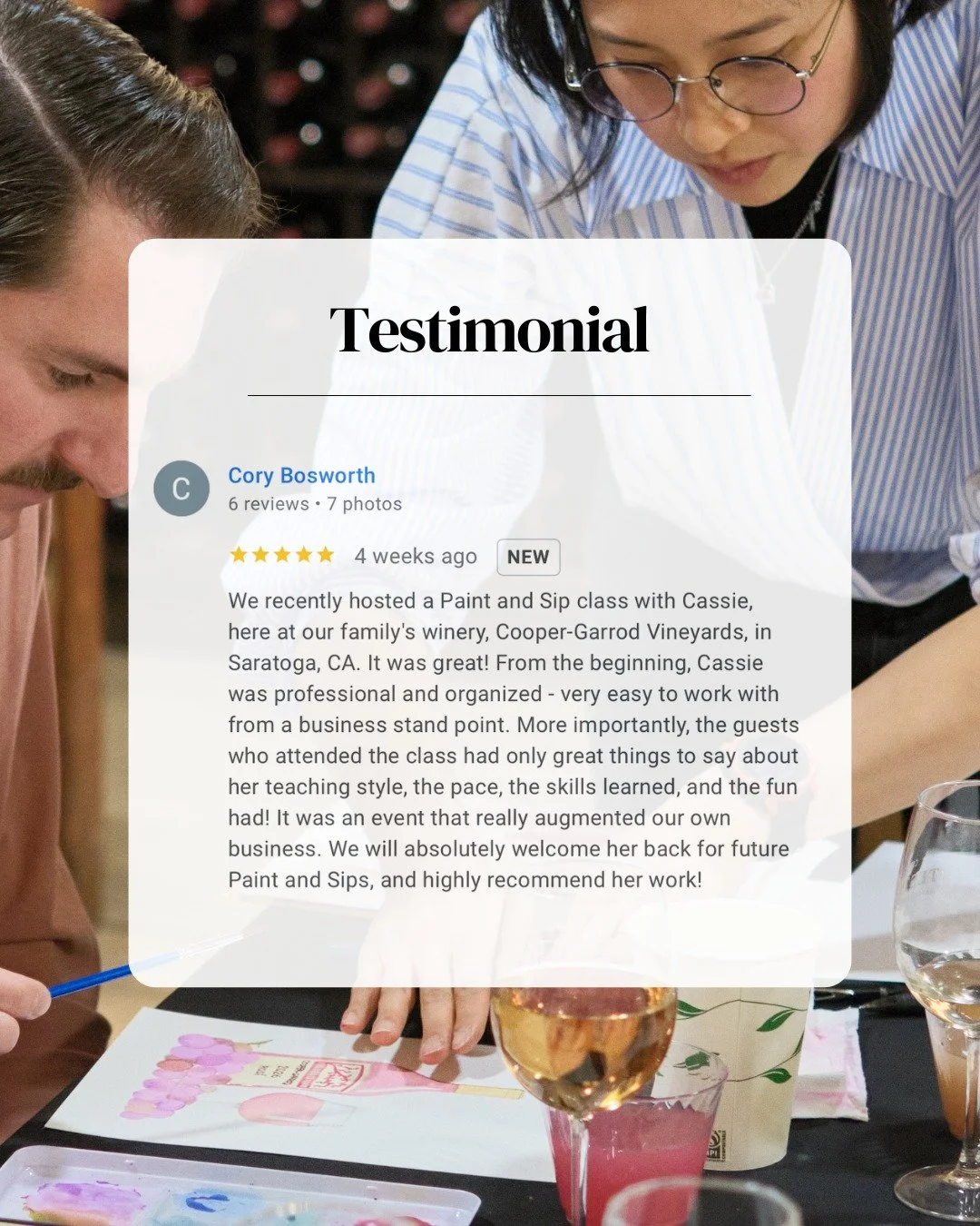 ✨ Looking for a calm, enjoyable activity your guests will actually appreciate? ✨

Hosting an event &mdash; whether at a winery, workplace, or community space &mdash; can come with a lot of pressure. 

You want something that feels thoughtful, welcomi