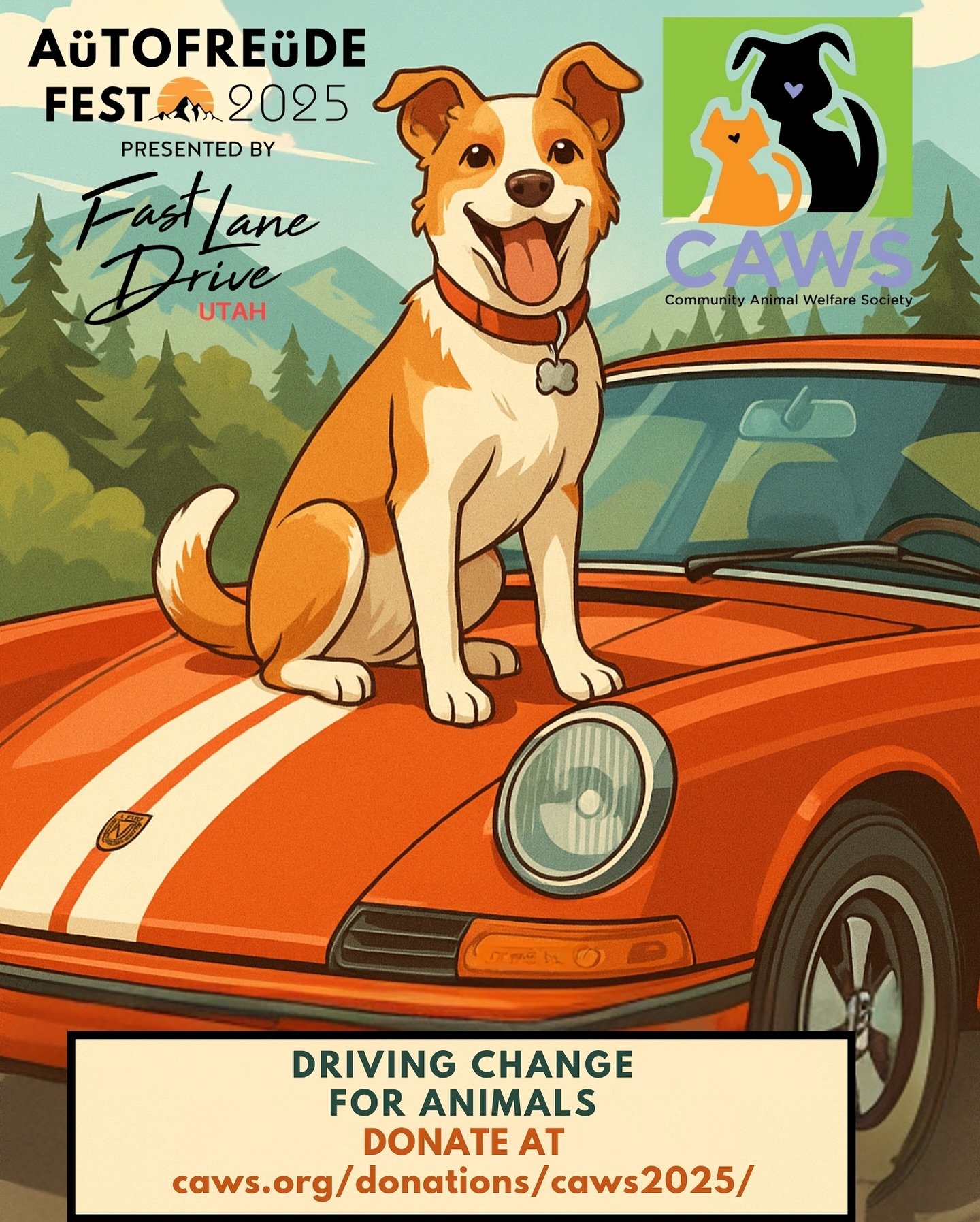 🚨 BIG NEWS!
We’re thrilled to partner with @cawsutah as the official charity partner for AütoFreüde Fest 2025 Presented By Fast Lane Drive Utah!
🐾 CAWS (Community Animal Welfare Society) is Utah’s longest-running animal resc