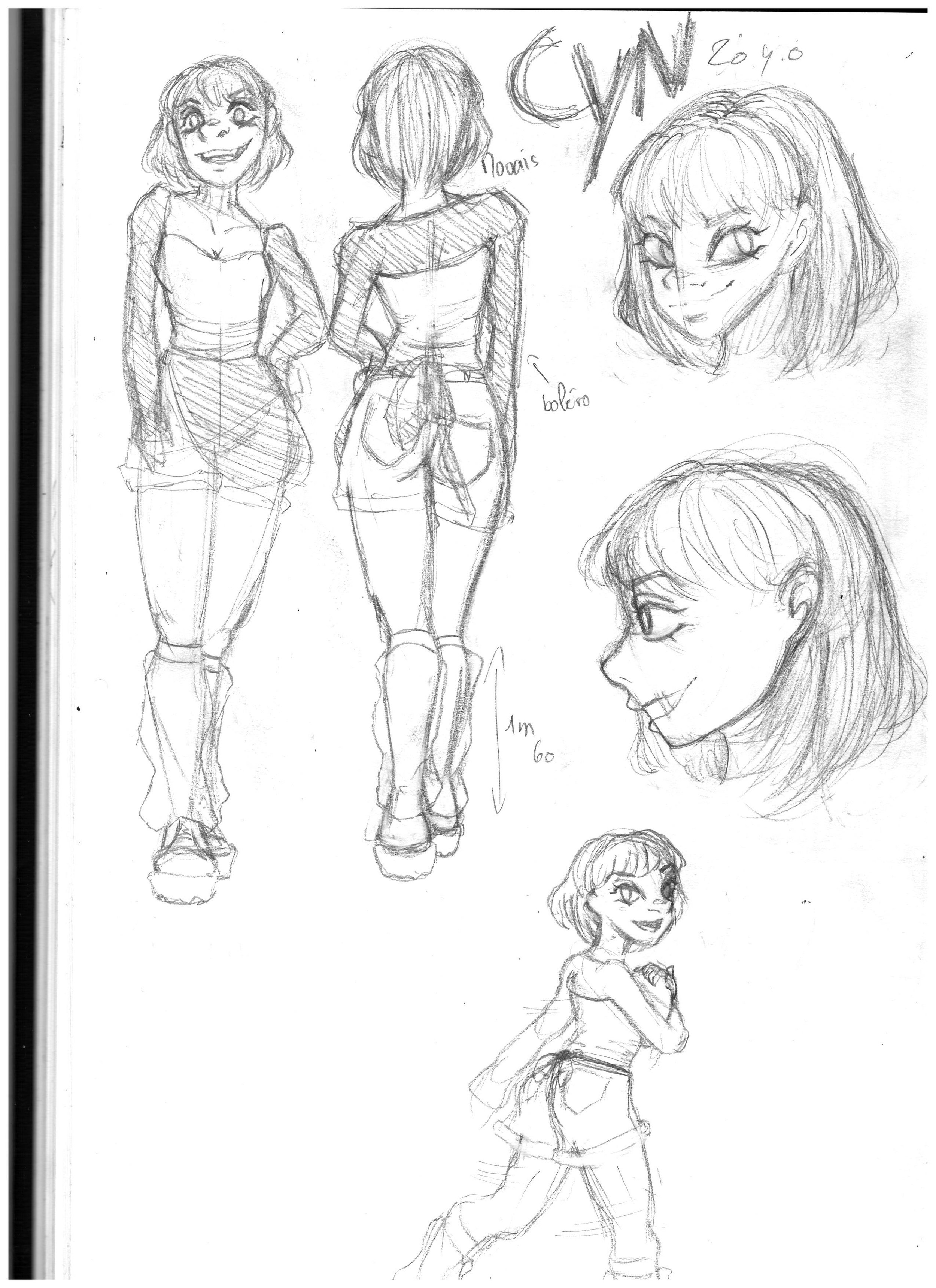 Character sheet pour un devoir sur la création de personnage 1/2 | février 2025