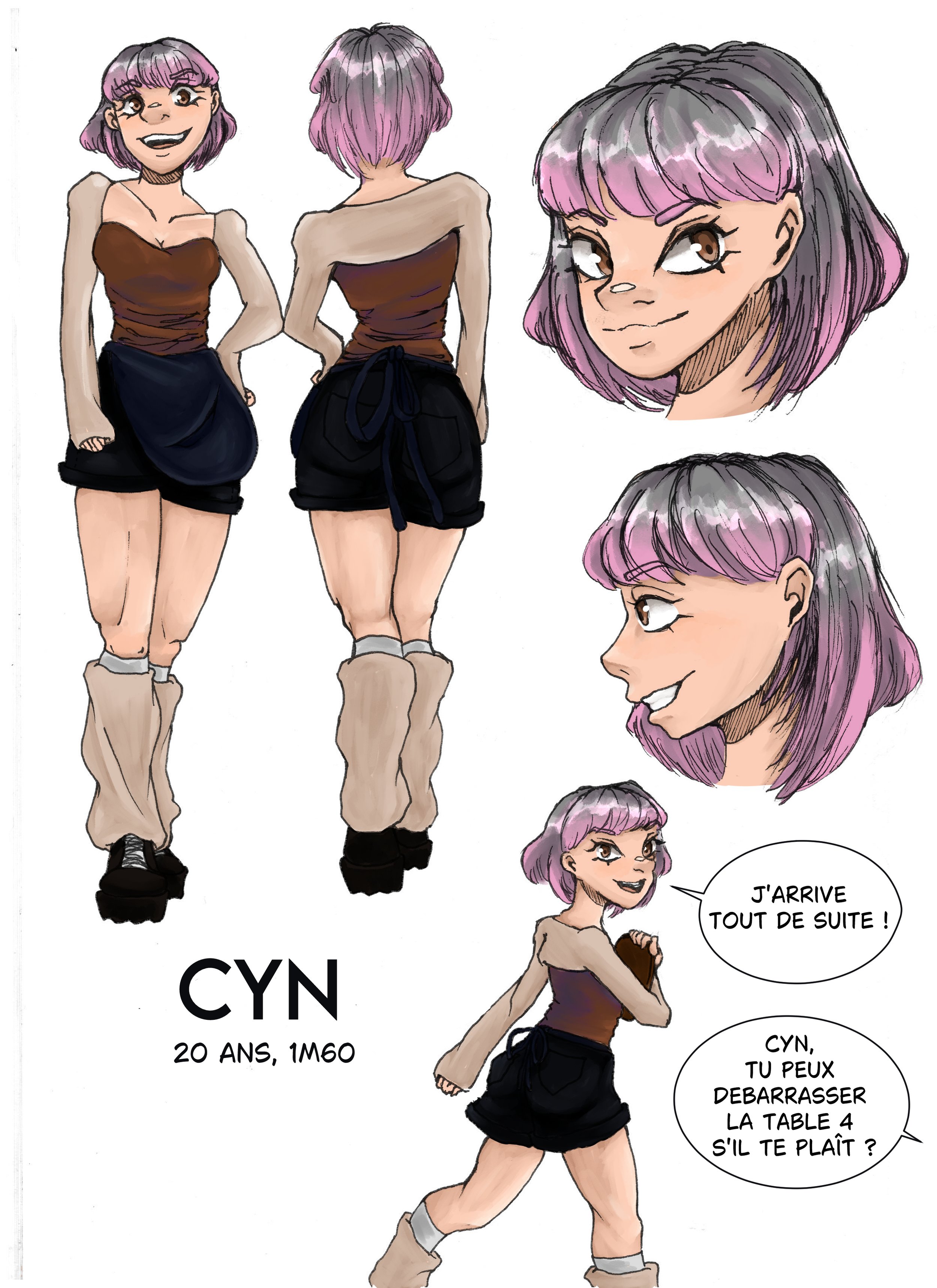 Character sheet pour un devoir sur la création de personnage 3/3 (tablette graphique) |février 2025