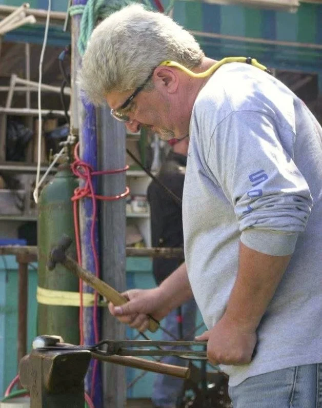 Paul hammering at SpaceX