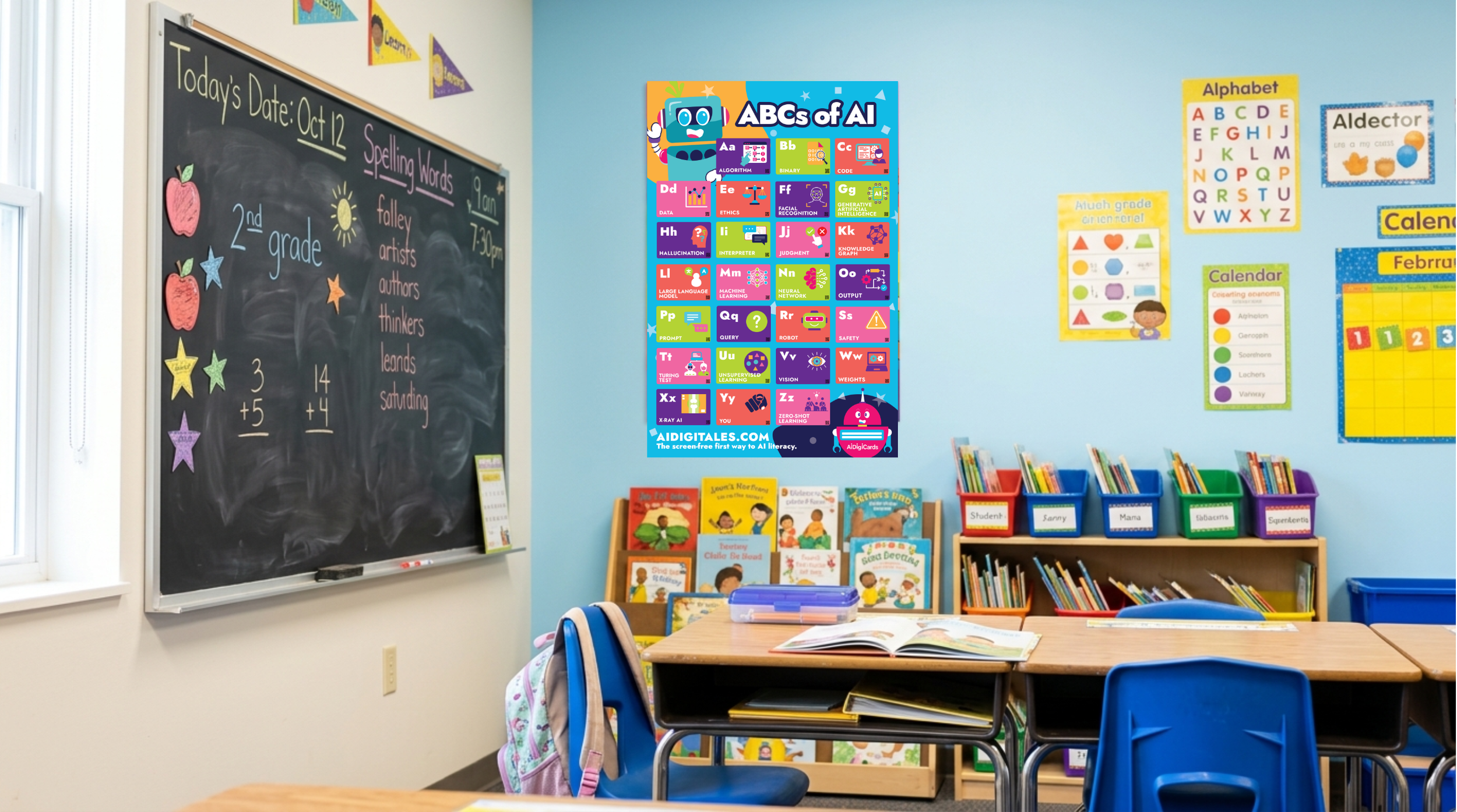 Classroom with ABCs of AI Poster (with QR codes) (1).png