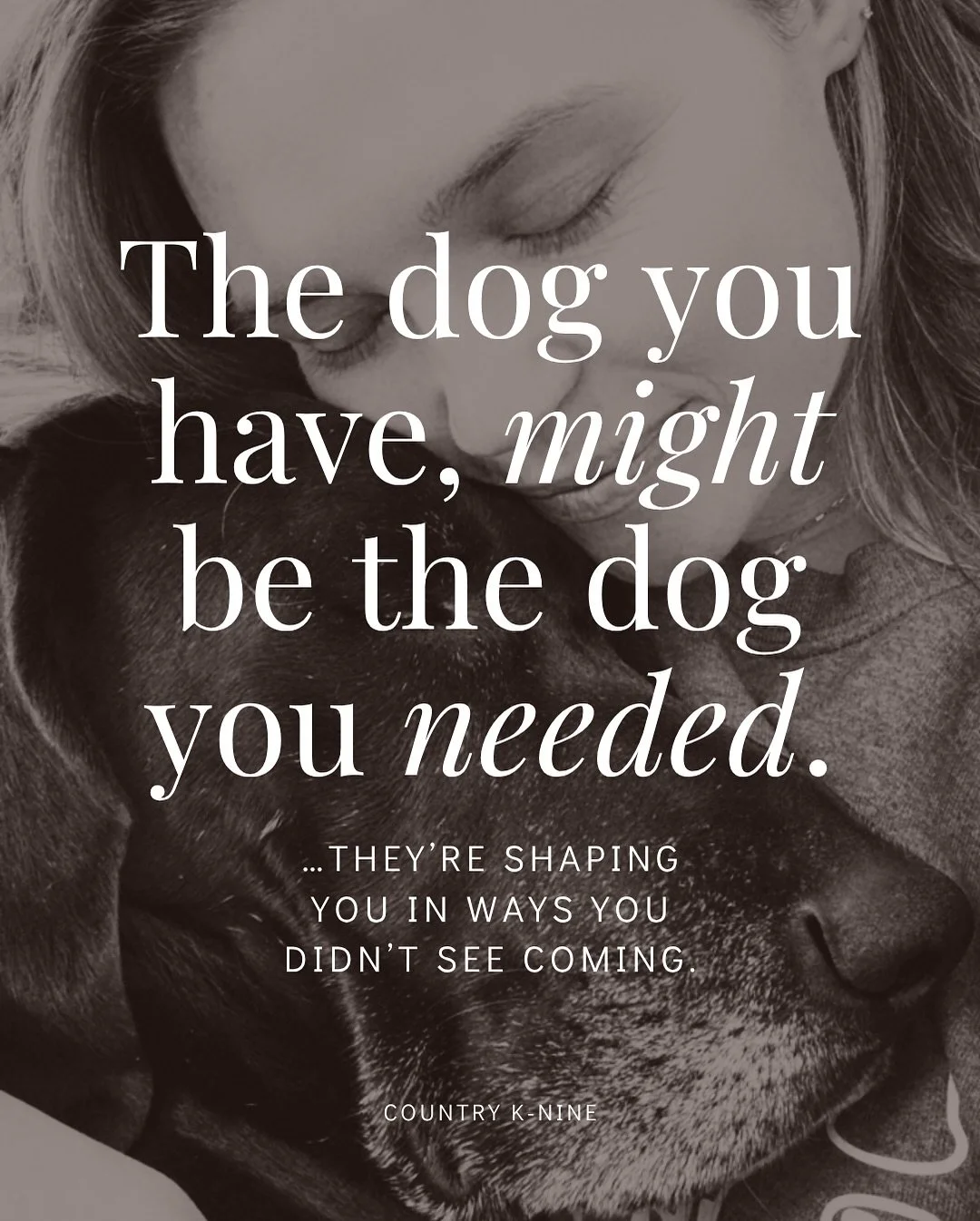 Most people picture the &ldquo;easy dog&rdquo; when they bring one home. But sometimes you get the opposite - the dog who challenges you in every way.

It&rsquo;s natural to compare or feel frustrated, but here&rsquo;s the truth: the dog you have isn