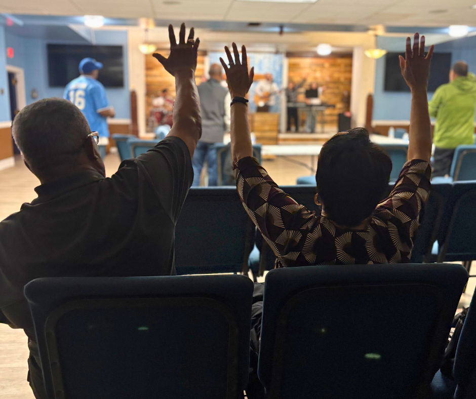 Participants and leaders gathered in prayer and worship during Mercy & Truth’s Life-Changing Prayer events, fostering spiritual healing and community connection.