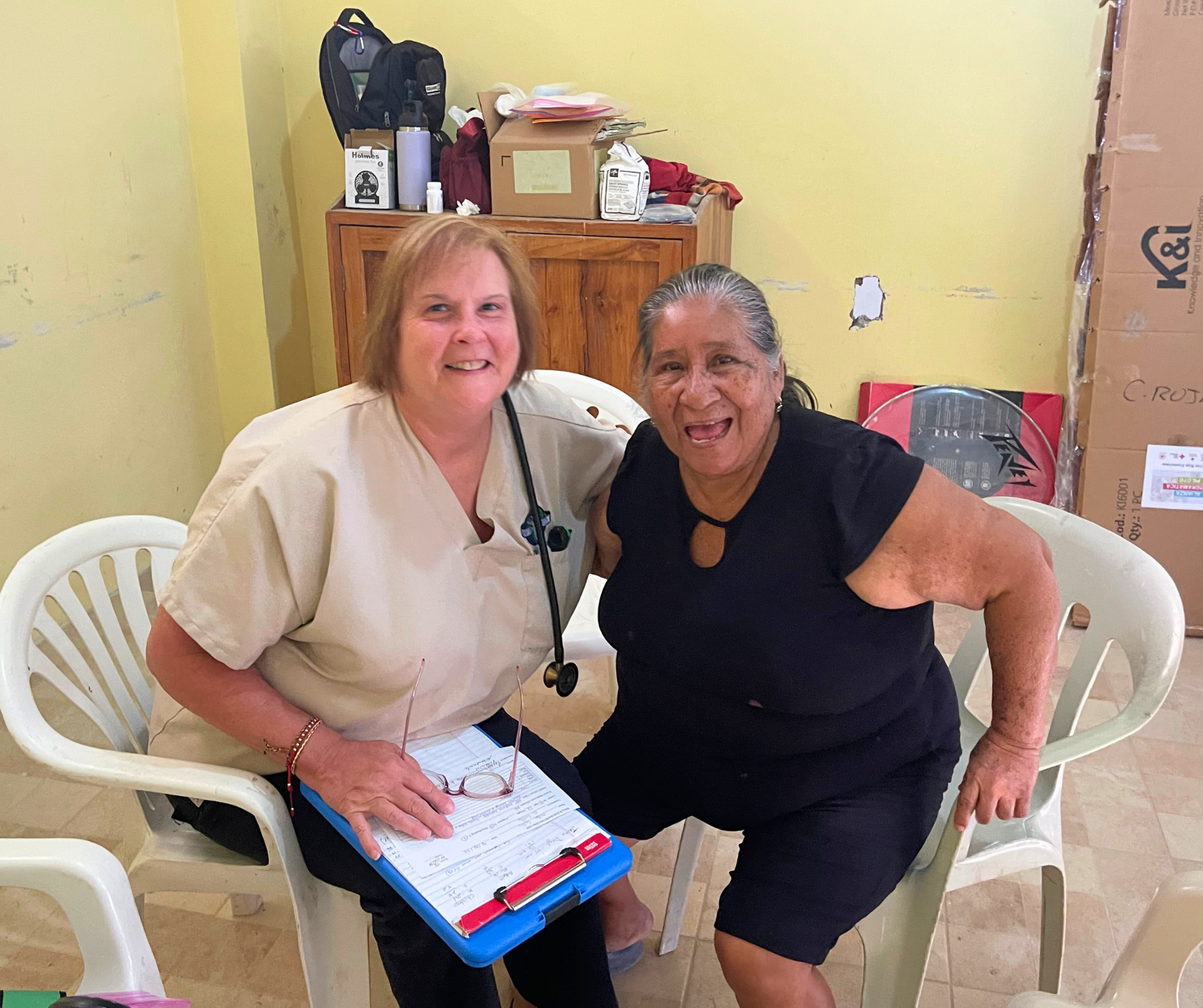 Volunteers and medical staff from Mercy & Truth Medical Missions providing Life-Changing Care and spiritual support during an international trip.