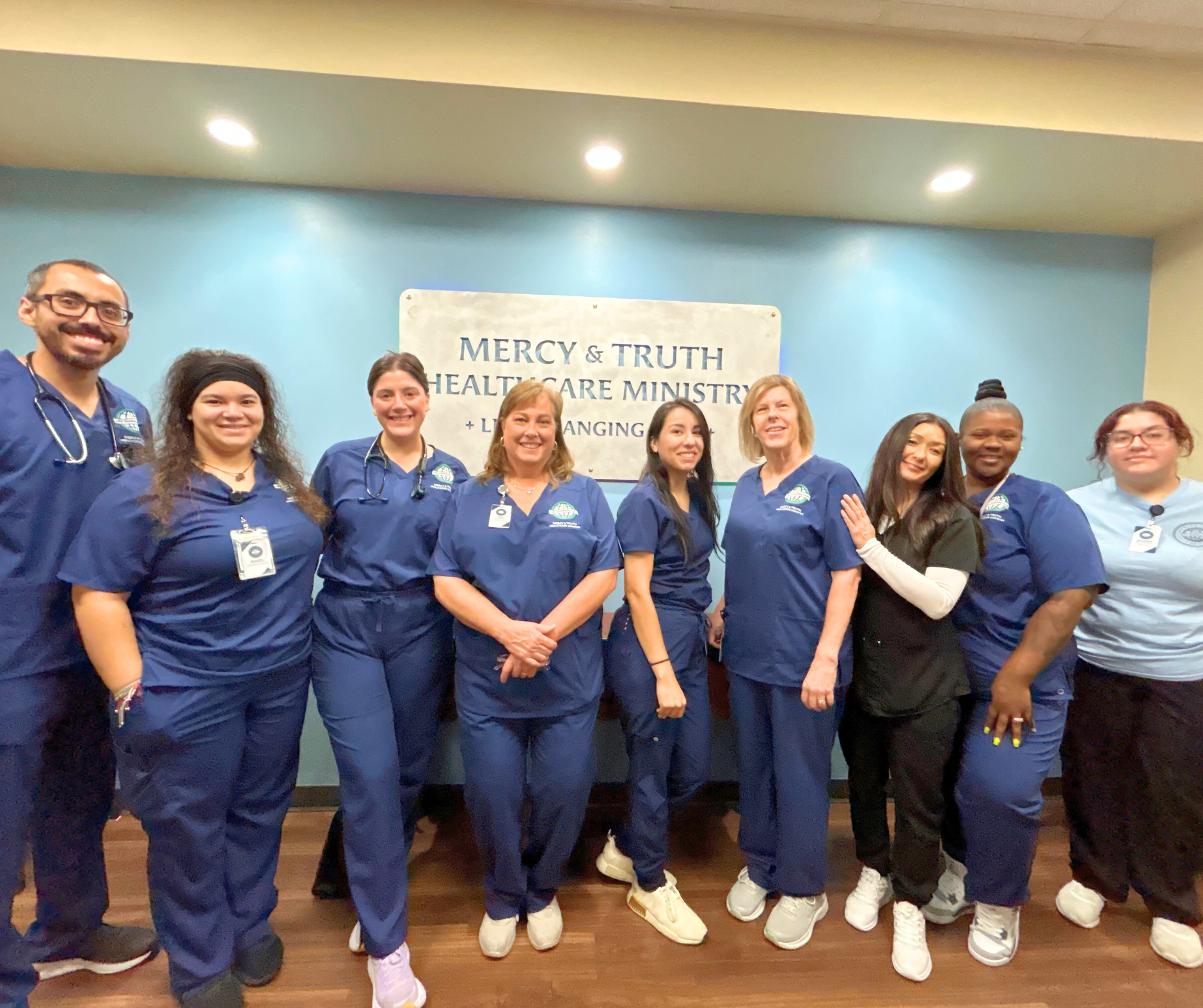 Johnson County Clinic staff at Mercy & Truth Medical Missions, providing compassionate healthcare services and support to the local community.