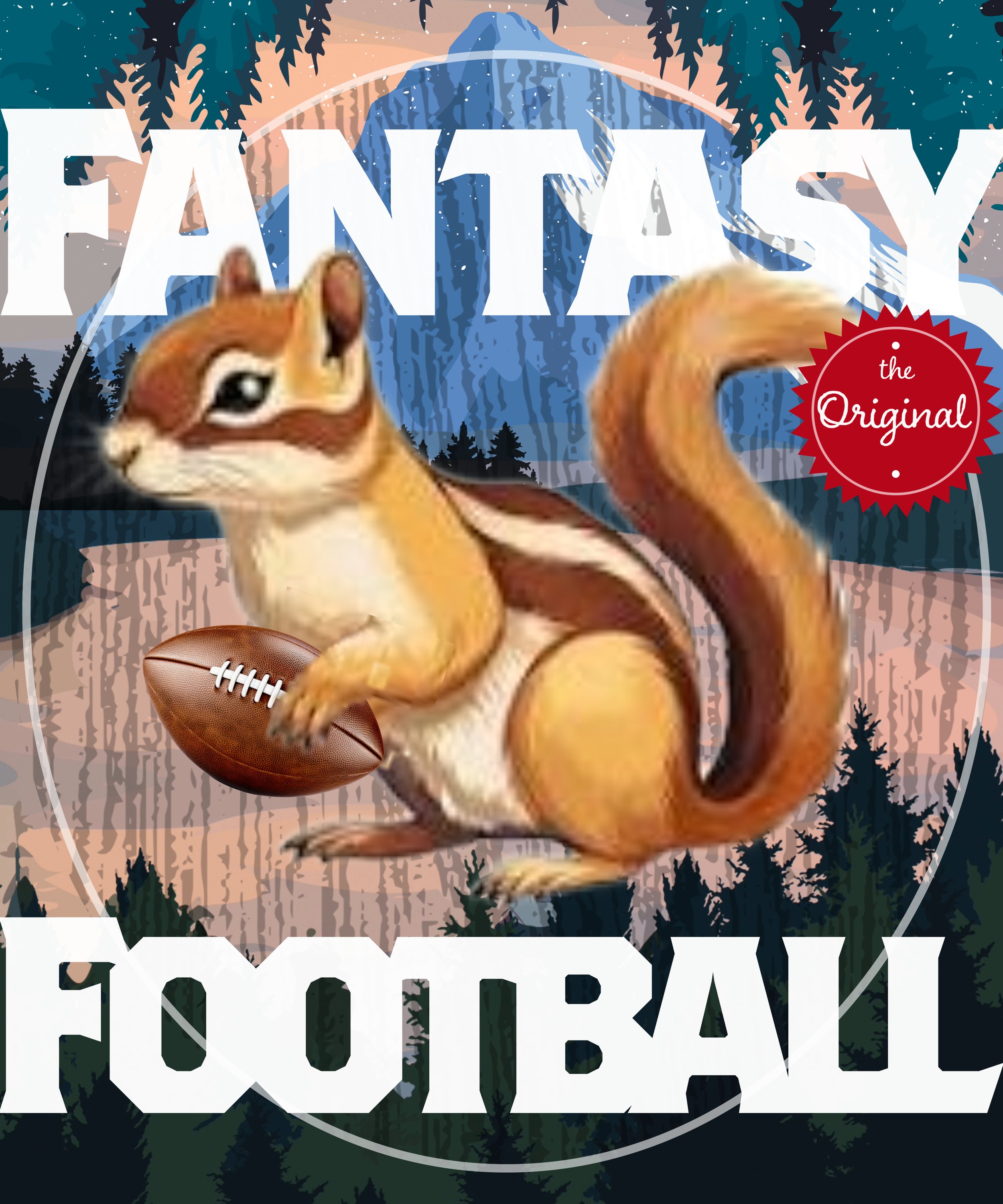Chipmunk Fantasy Football Team shirt (custom client graphic)