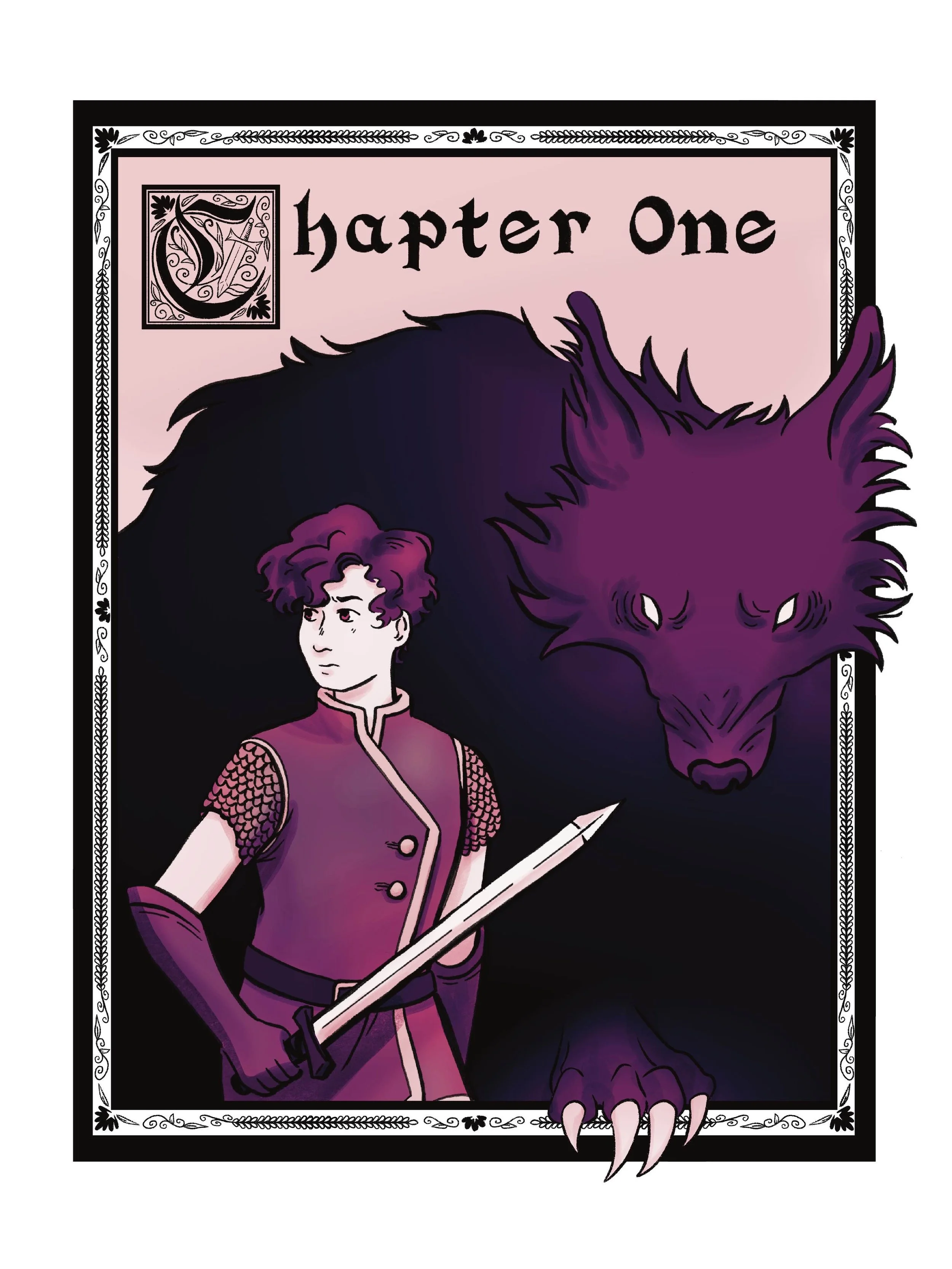 Oath-Sworn Chapter One Cover - traditional inked line work, digital coloring