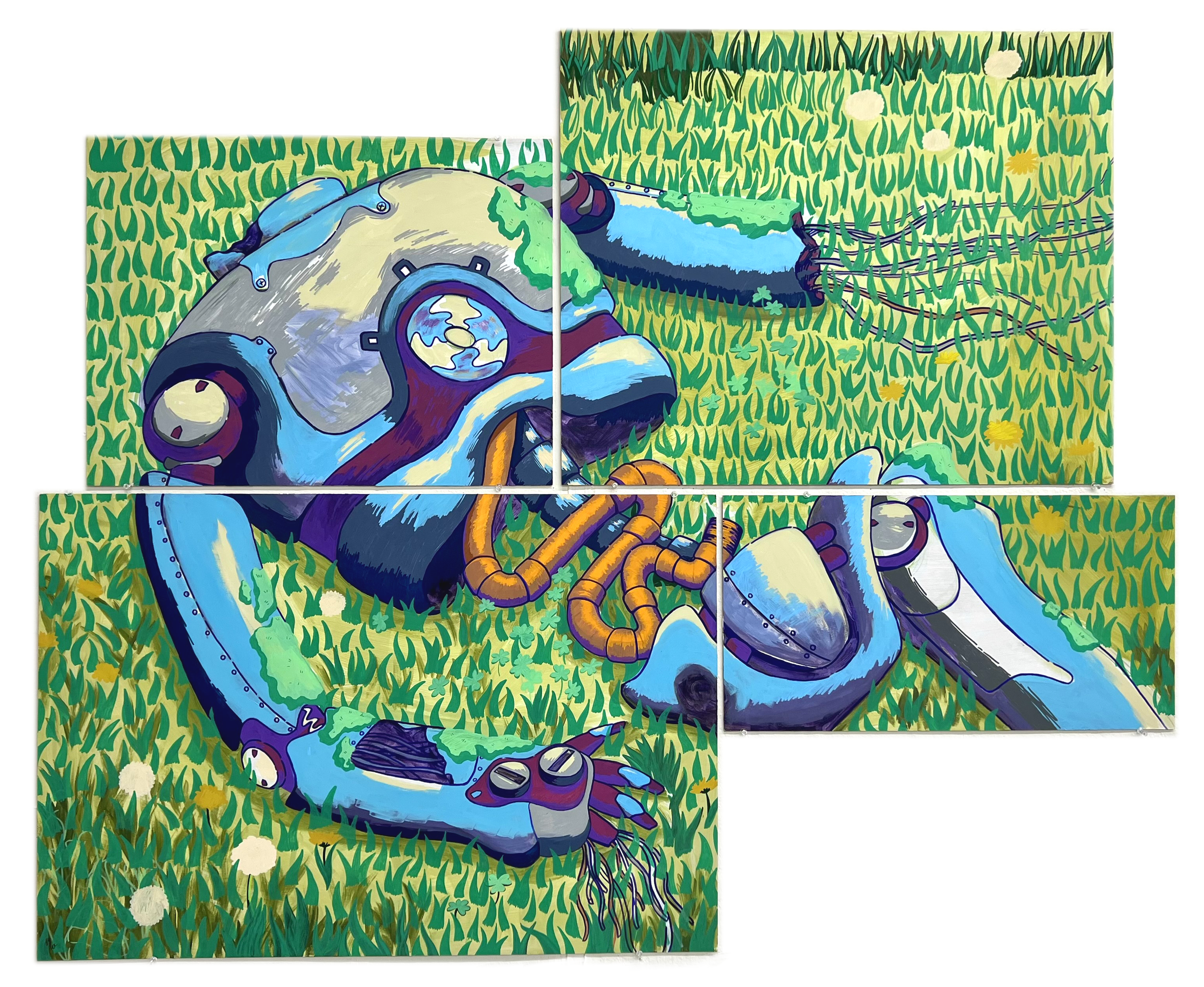 Decomposition - acrylic on hardboard